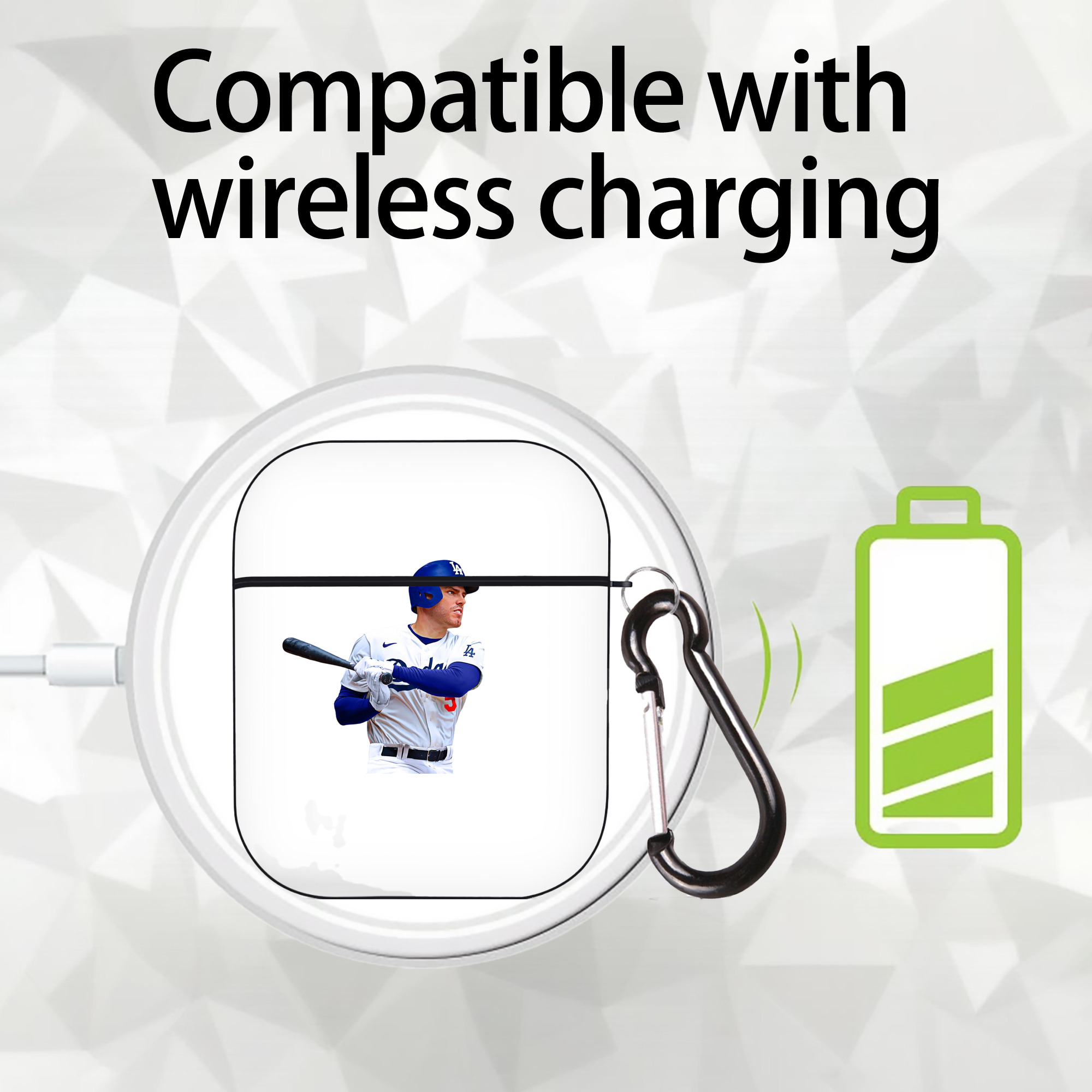  AirPods 2 Case Hard Shell Black, Flexible PC Material, Precise Cutouts, Full Protection, Anti-Fingerprint, Washable, Includes Keychain – Durable & Slim Design