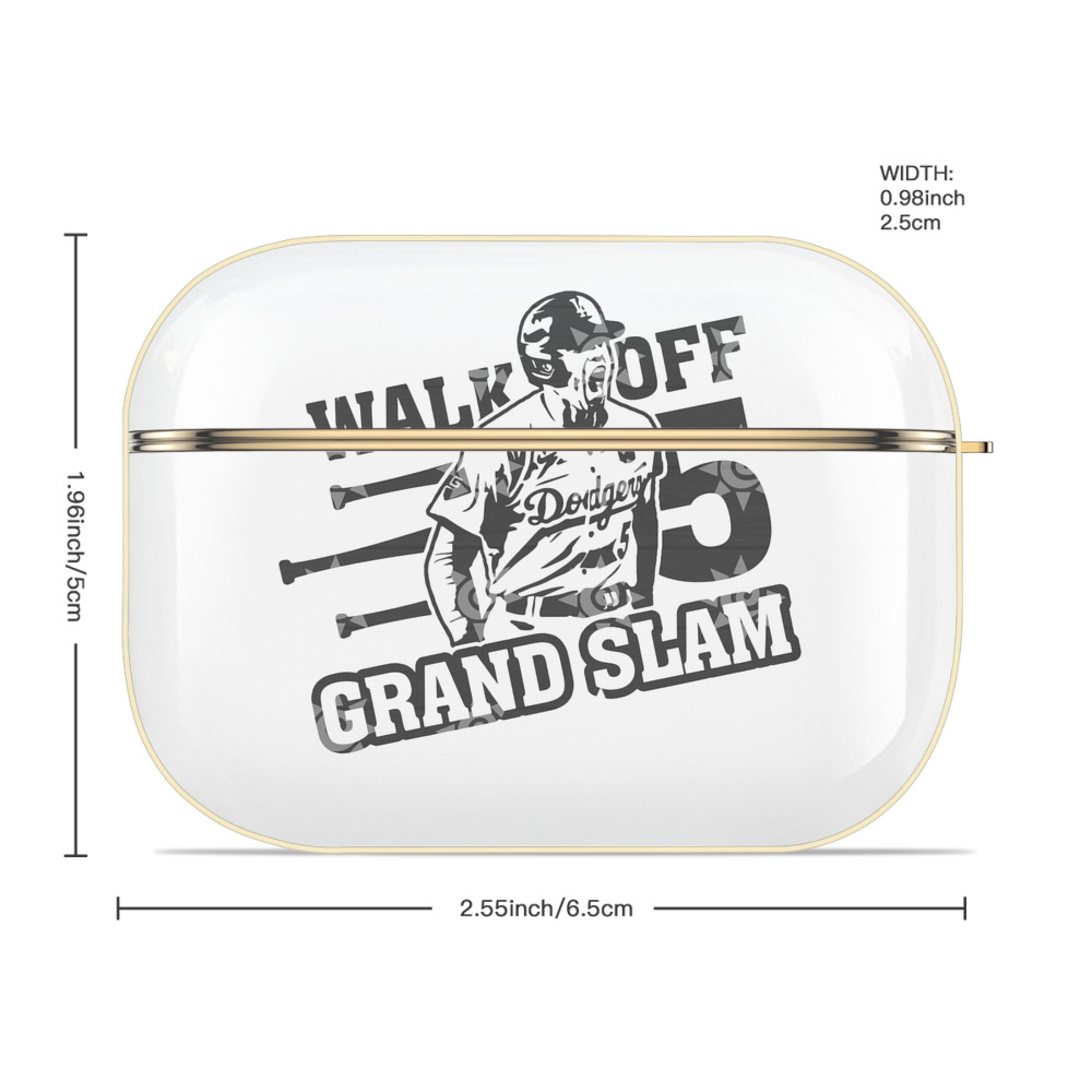  Luxury Gold AirPods Pro Case With Keychain, Flexible PC Material, Full Protection, Precise Cutouts, Anti-Fingerprint, Washable, Durable Design