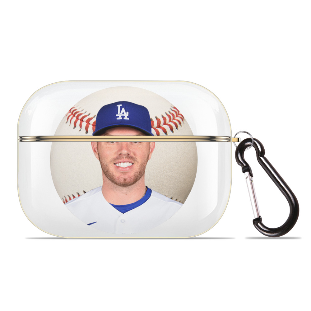  Luxury Gold AirPods Pro Case With Keychain, Flexible PC Material, Full Protection, Precise Cutouts, Anti-Fingerprint, Washable, Durable Design