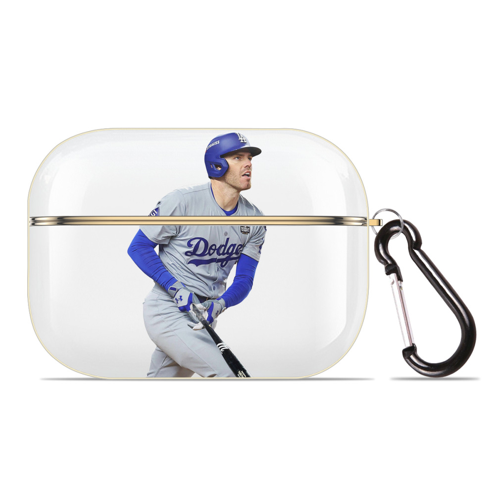  Luxury Gold AirPods Pro Case With Keychain, Flexible PC Material, Full Protection, Precise Cutouts, Anti-Fingerprint, Washable, Durable Design