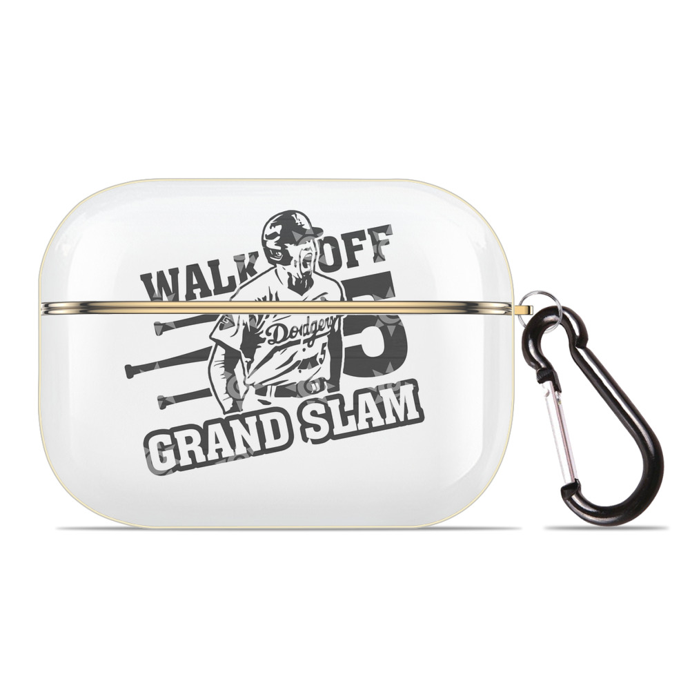  Luxury Gold AirPods Pro Case With Keychain, Flexible PC Material, Full Protection, Precise Cutouts, Anti-Fingerprint, Washable, Durable Design