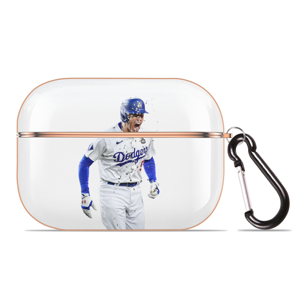  AirPods Pro Protective Case Rose Gold, Flexible PC Material, Precise Fit, Anti-Slip Cover, Full Protection, Fingerprint Resistant, Washable With Keychain