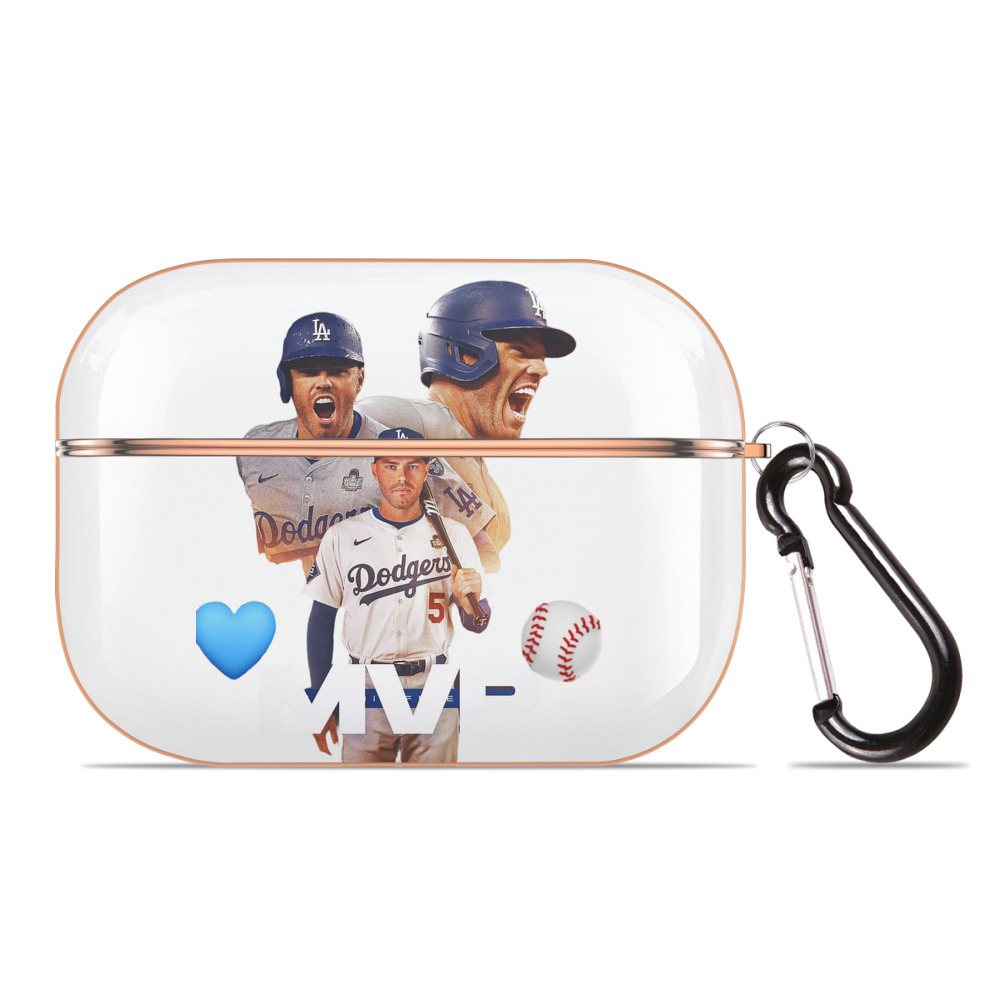  AirPods Pro Protective Case Rose Gold, Flexible PC Material, Precise Fit, Anti-Slip Cover, Full Protection, Fingerprint Resistant, Washable With Keychain