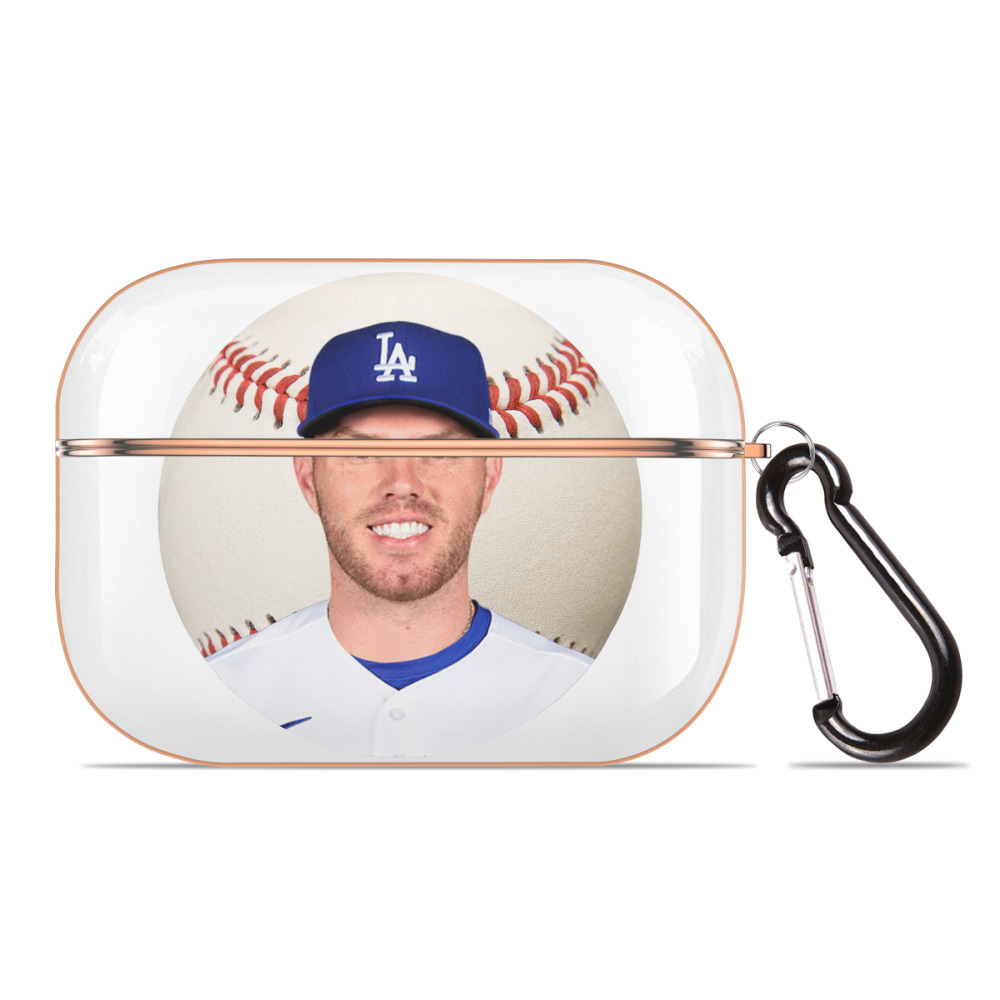  AirPods Pro Protective Case Rose Gold, Flexible PC Material, Precise Fit, Anti-Slip Cover, Full Protection, Fingerprint Resistant, Washable With Keychain