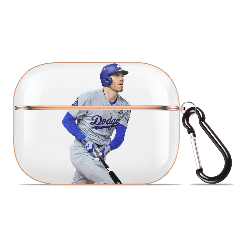  AirPods Pro Protective Case Rose Gold, Flexible PC Material, Precise Fit, Anti-Slip Cover, Full Protection, Fingerprint Resistant, Washable With Keychain