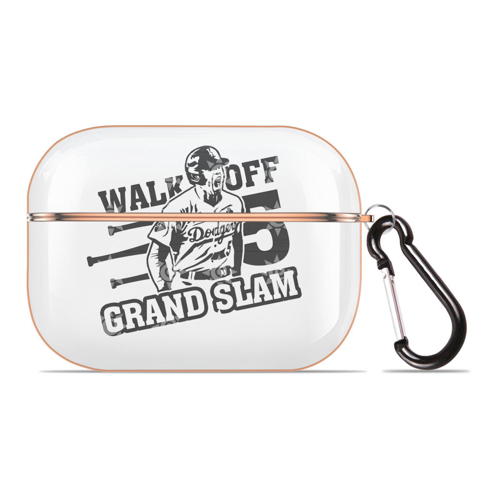  AirPods Pro Protective Case Rose Gold, Flexible PC Material, Precise Fit, Anti-Slip Cover, Full Protection, Fingerprint Resistant, Washable With Keychain