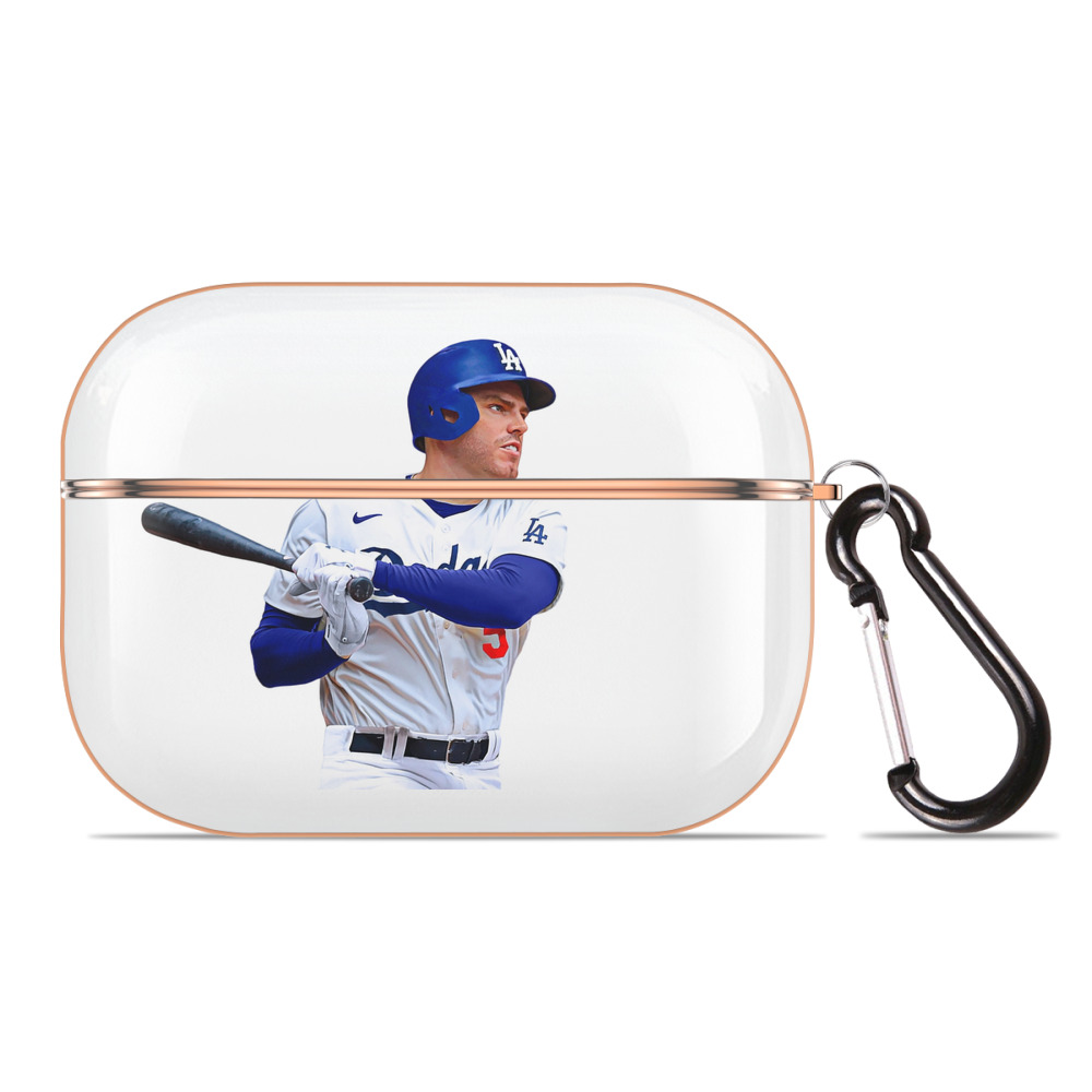  AirPods Pro Protective Case Rose Gold, Flexible PC Material, Precise Fit, Anti-Slip Cover, Full Protection, Fingerprint Resistant, Washable With Keychain