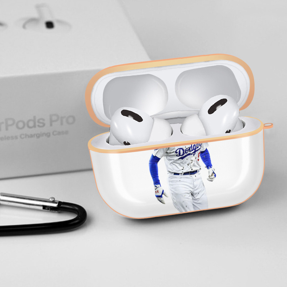  AirPods Pro Protective Case Rose Gold, Flexible PC Material, Precise Fit, Anti-Slip Cover, Full Protection, Fingerprint Resistant, Washable With Keychain