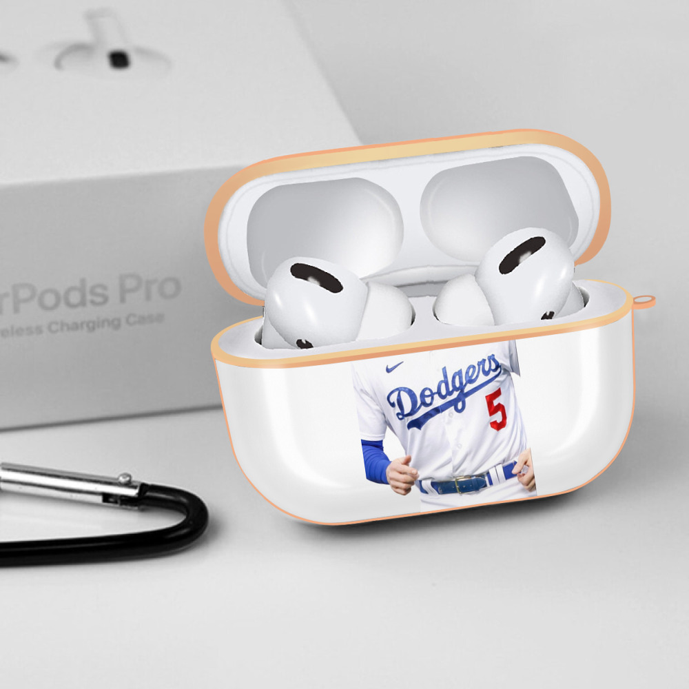  AirPods Pro Protective Case Rose Gold, Flexible PC Material, Precise Fit, Anti-Slip Cover, Full Protection, Fingerprint Resistant, Washable With Keychain