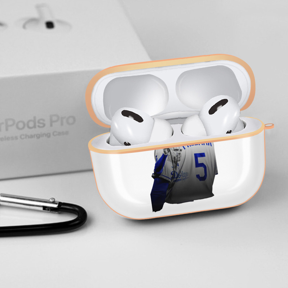  AirPods Pro Protective Case Rose Gold, Flexible PC Material, Precise Fit, Anti-Slip Cover, Full Protection, Fingerprint Resistant, Washable With Keychain