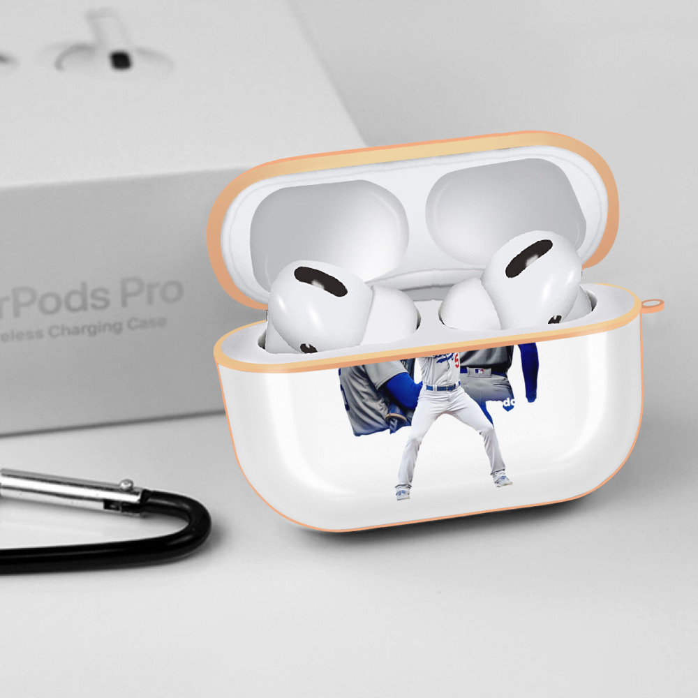  AirPods Pro Protective Case Rose Gold, Flexible PC Material, Precise Fit, Anti-Slip Cover, Full Protection, Fingerprint Resistant, Washable With Keychain