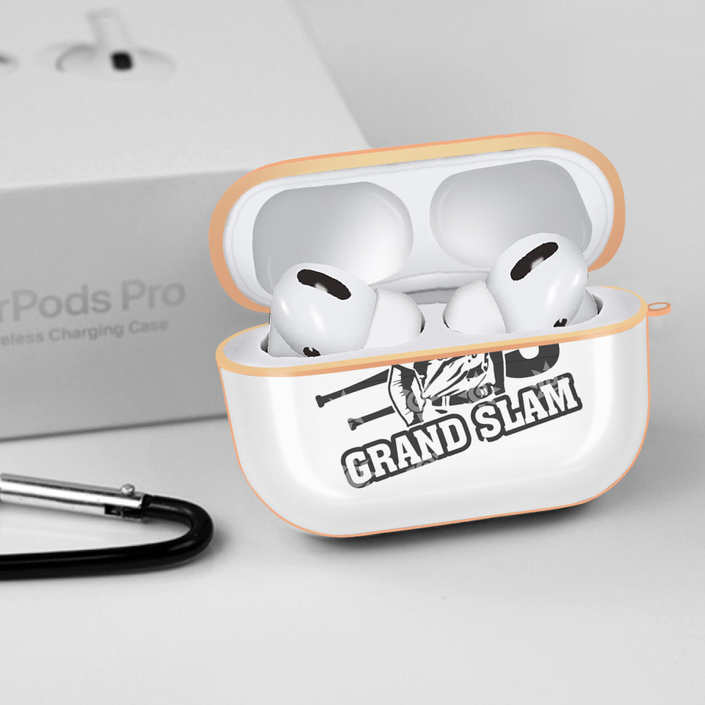  AirPods Pro Protective Case Rose Gold, Flexible PC Material, Precise Fit, Anti-Slip Cover, Full Protection, Fingerprint Resistant, Washable With Keychain