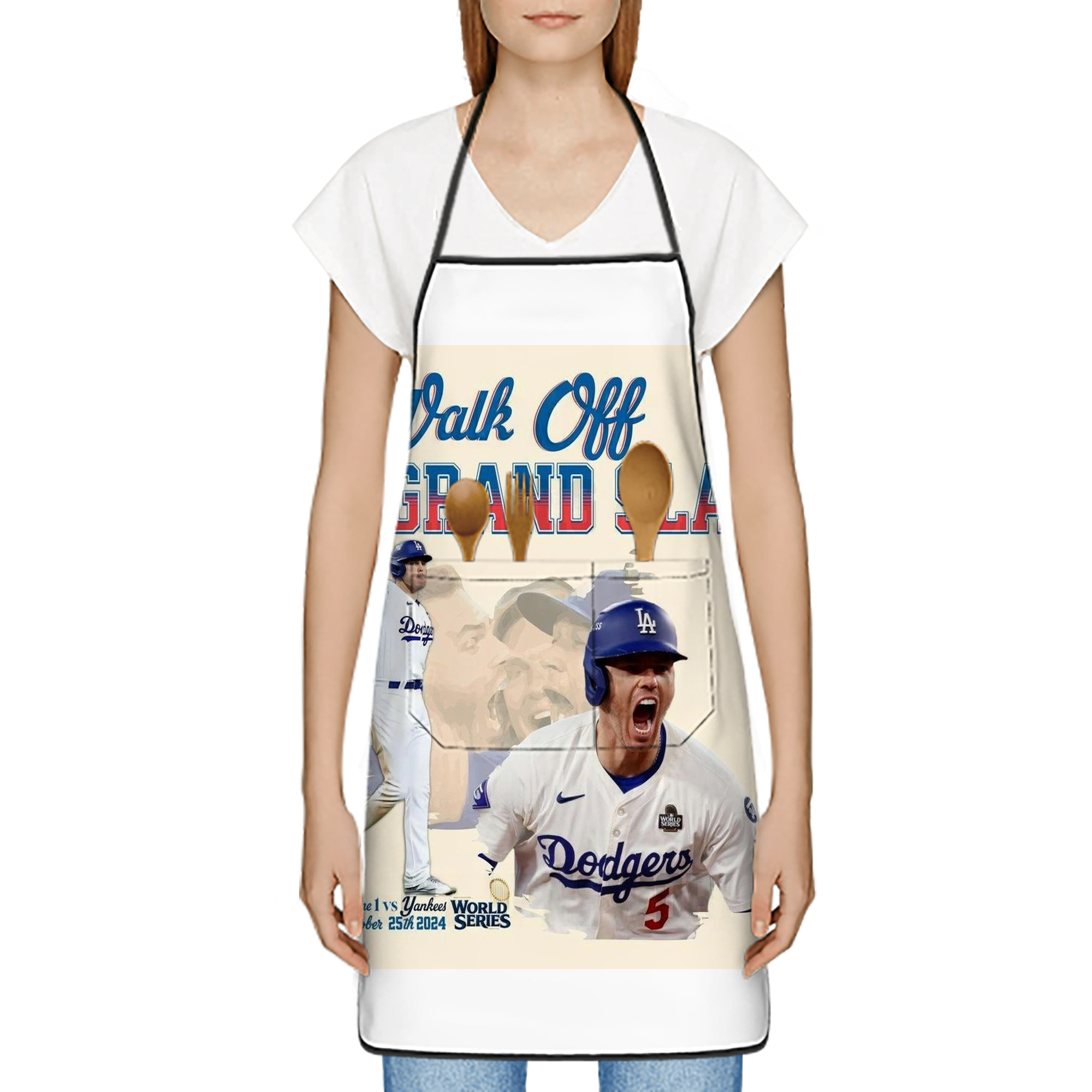  Stain-Resistant Polyester Apron With Pocket – Full Print, Waterproof, Anti-Wrinkle, Anti-Pilling – Ideal For Kitchen, BBQ, Restaurant, Salon & More