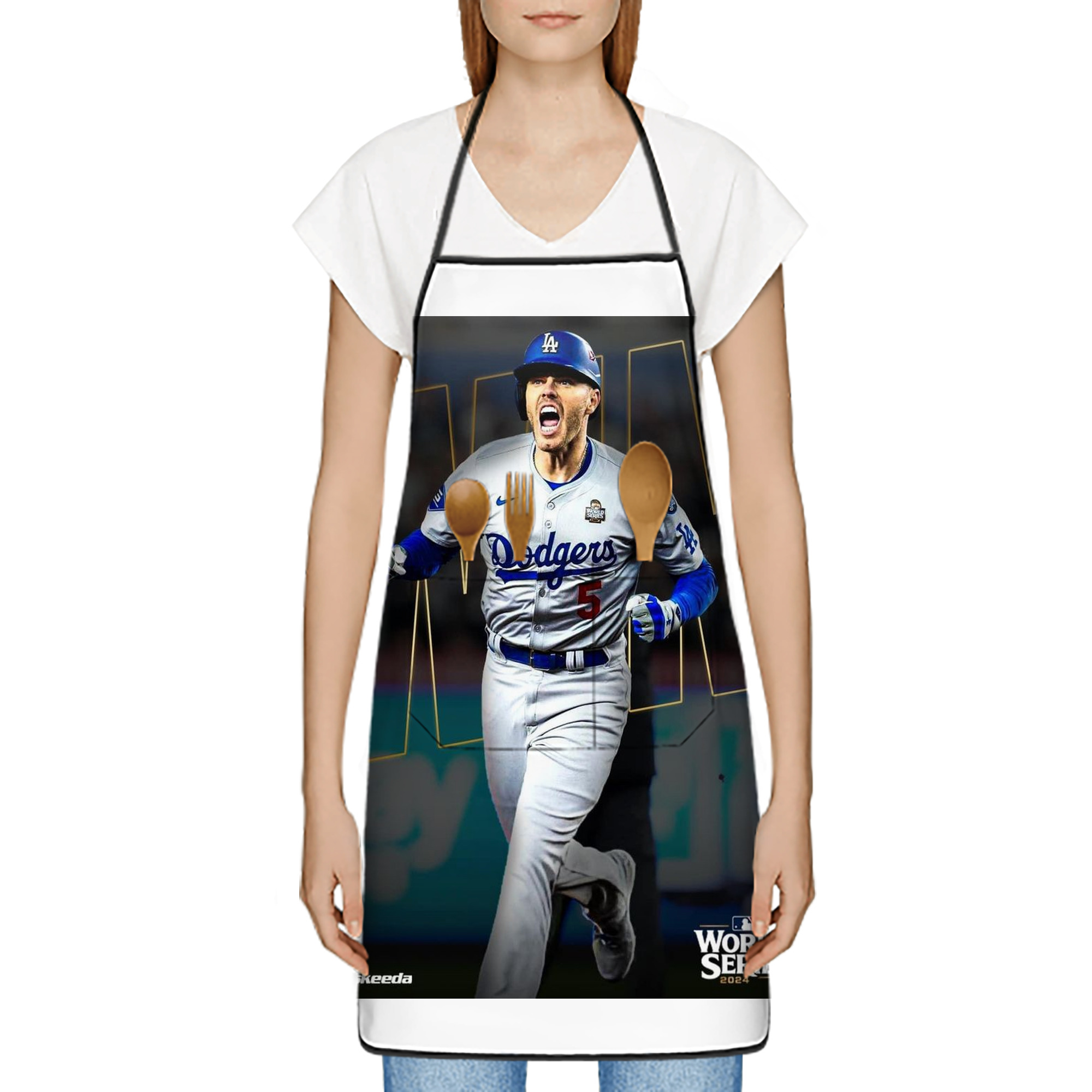  Stain-Resistant Polyester Apron With Pocket – Full Print, Waterproof, Anti-Wrinkle, Anti-Pilling – Ideal For Kitchen, BBQ, Restaurant, Salon & More