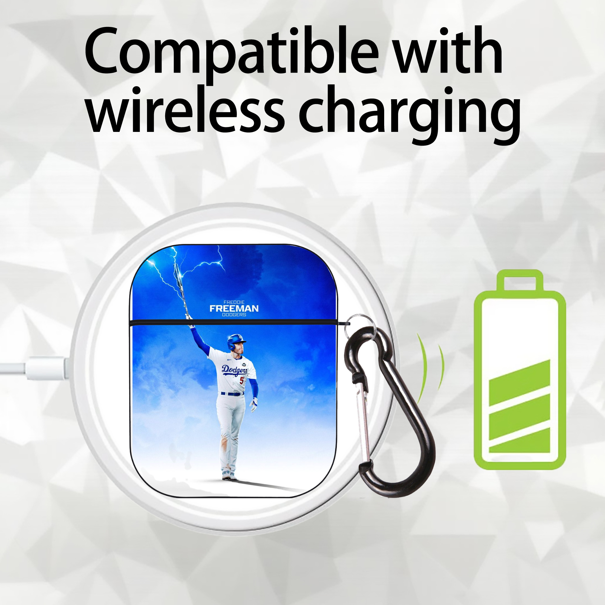  AirPods 2 Case Hard Shell Black, Flexible PC Material, Precise Cutouts, Full Protection, Anti-Fingerprint, Washable, Includes Keychain – Durable & Slim Design