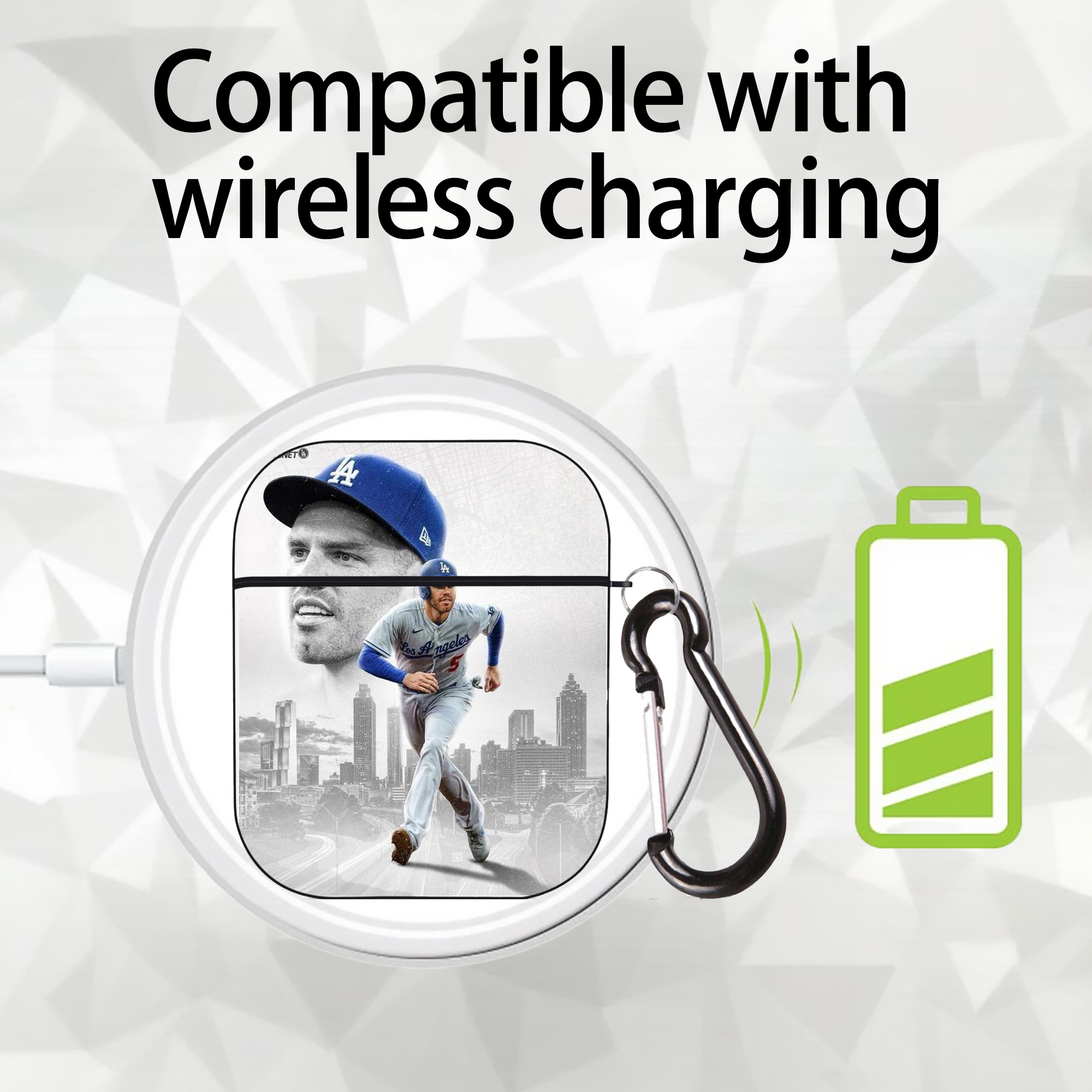  AirPods 2 Case Hard Shell Black, Flexible PC Material, Precise Cutouts, Full Protection, Anti-Fingerprint, Washable, Includes Keychain – Durable & Slim Design