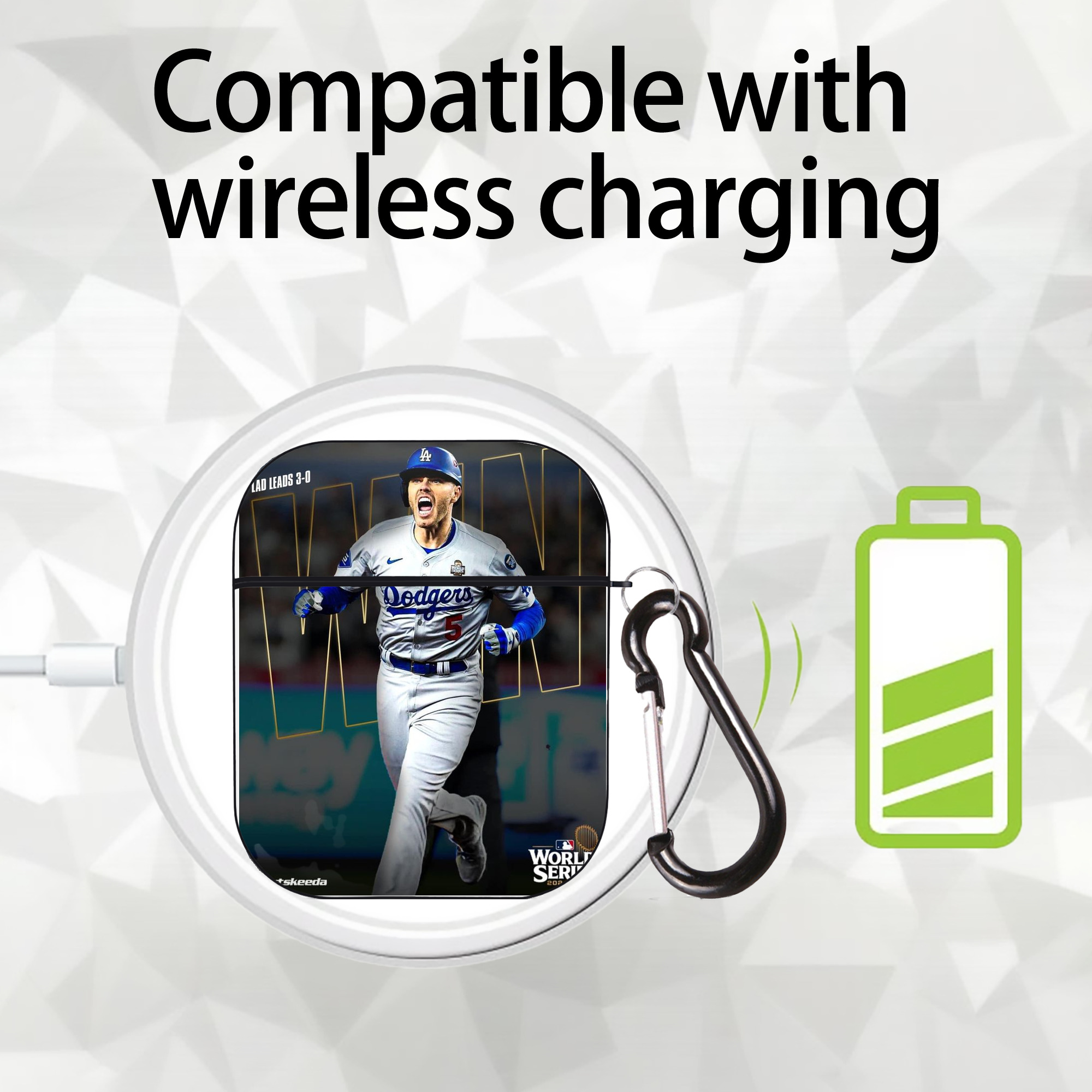  AirPods 2 Case Hard Shell Black, Flexible PC Material, Precise Cutouts, Full Protection, Anti-Fingerprint, Washable, Includes Keychain – Durable & Slim Design