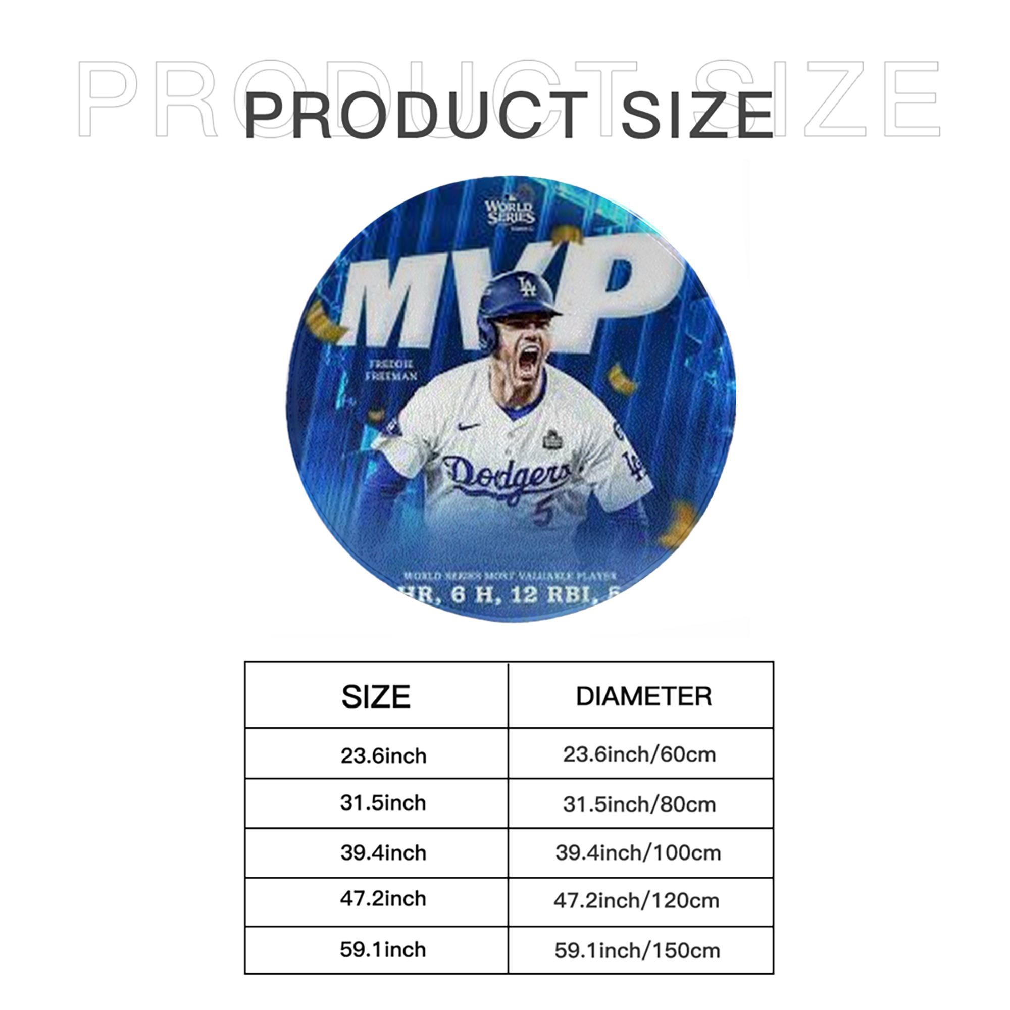  Round Floor Mat – Soft Flannel & High-Density Sponge Core – Non-Slip Dot Backing – Durable Stitched Edges – Quick-Dry & Breathable – Perfect For Home, Bathroom & Living Room