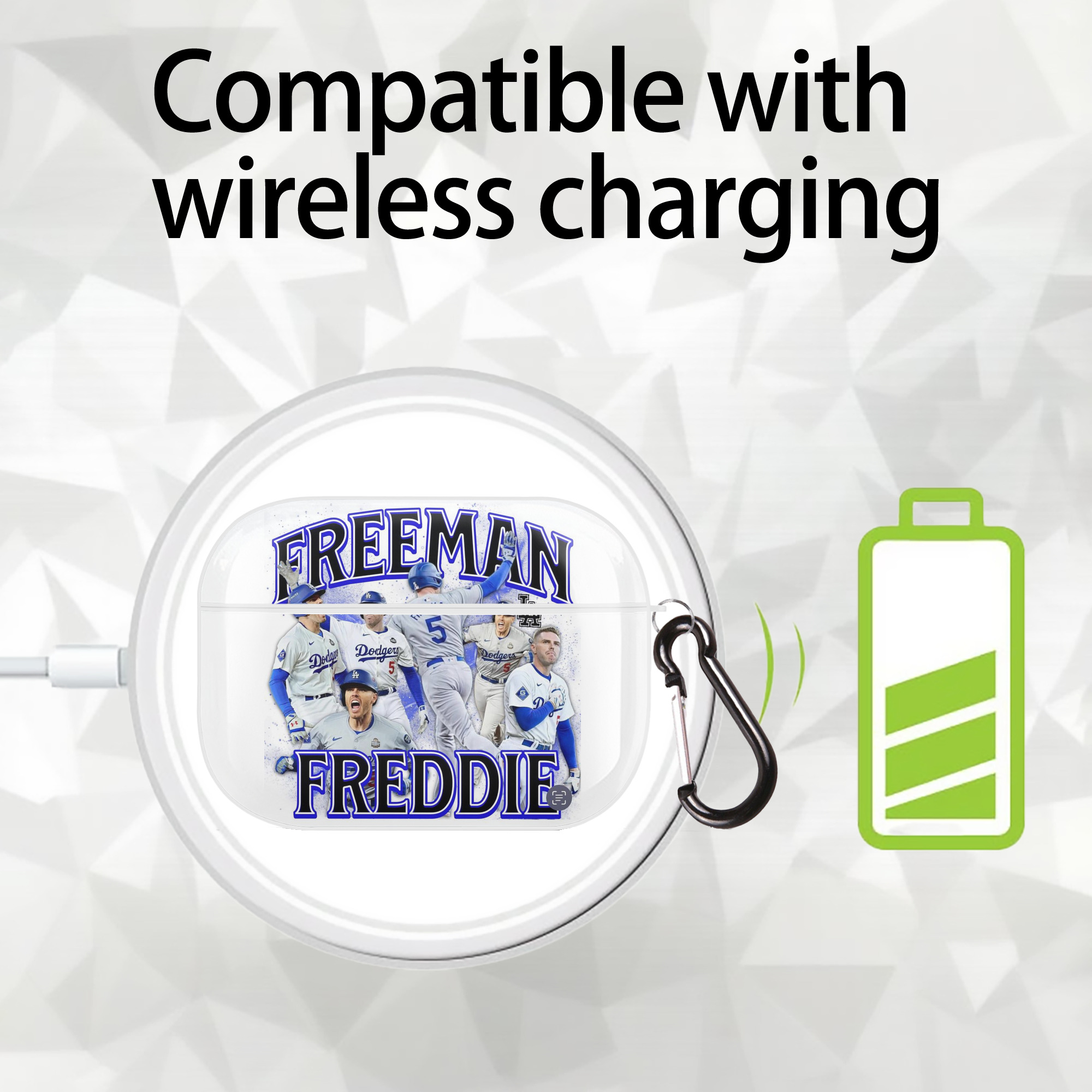  AirPods Pro Hard Case White With Keychain, Durable Flexible PC, Precise Cutouts, Anti-Fingerprint, Yellowing & Scratch Resistant, Full Protection, Washable