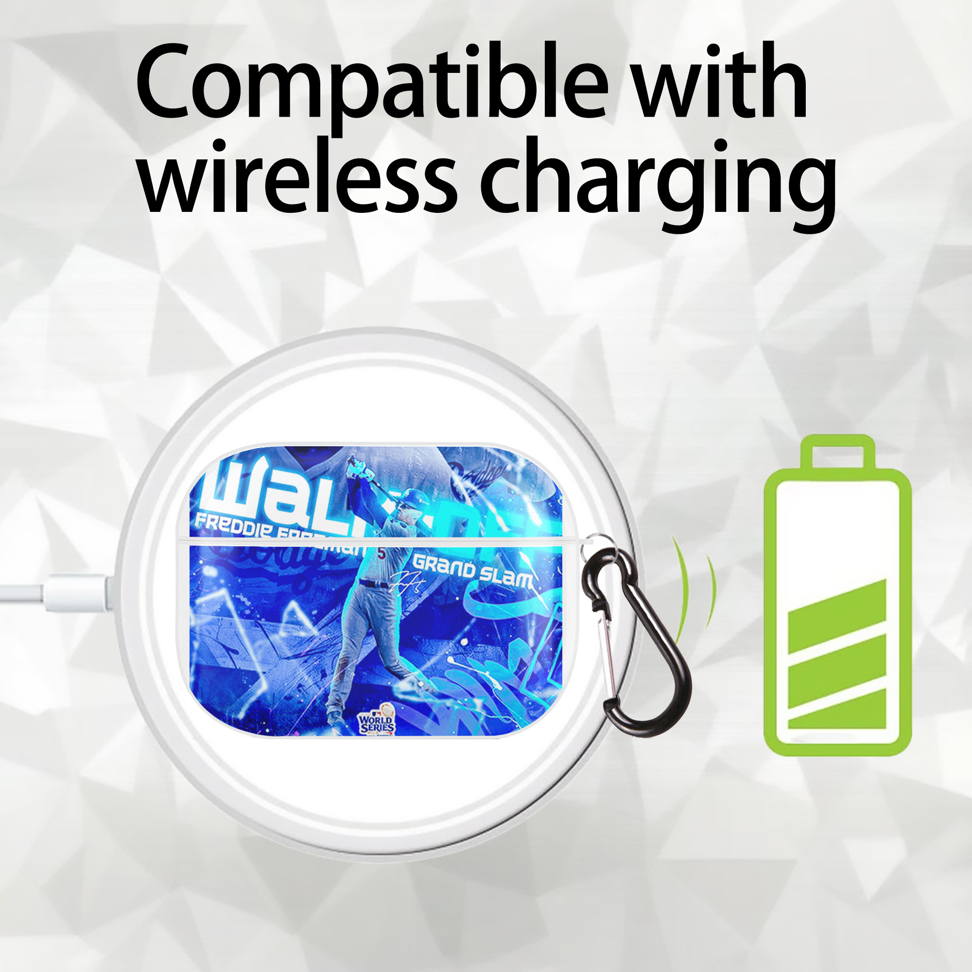  AirPods Pro Hard Case White With Keychain, Durable Flexible PC, Precise Cutouts, Anti-Fingerprint, Yellowing & Scratch Resistant, Full Protection, Washable