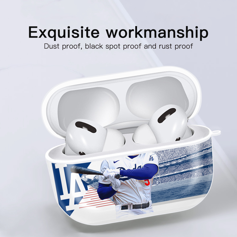  AirPods Pro Hard Case White With Keychain, Durable Flexible PC, Precise Cutouts, Anti-Fingerprint, Yellowing & Scratch Resistant, Full Protection, Washable