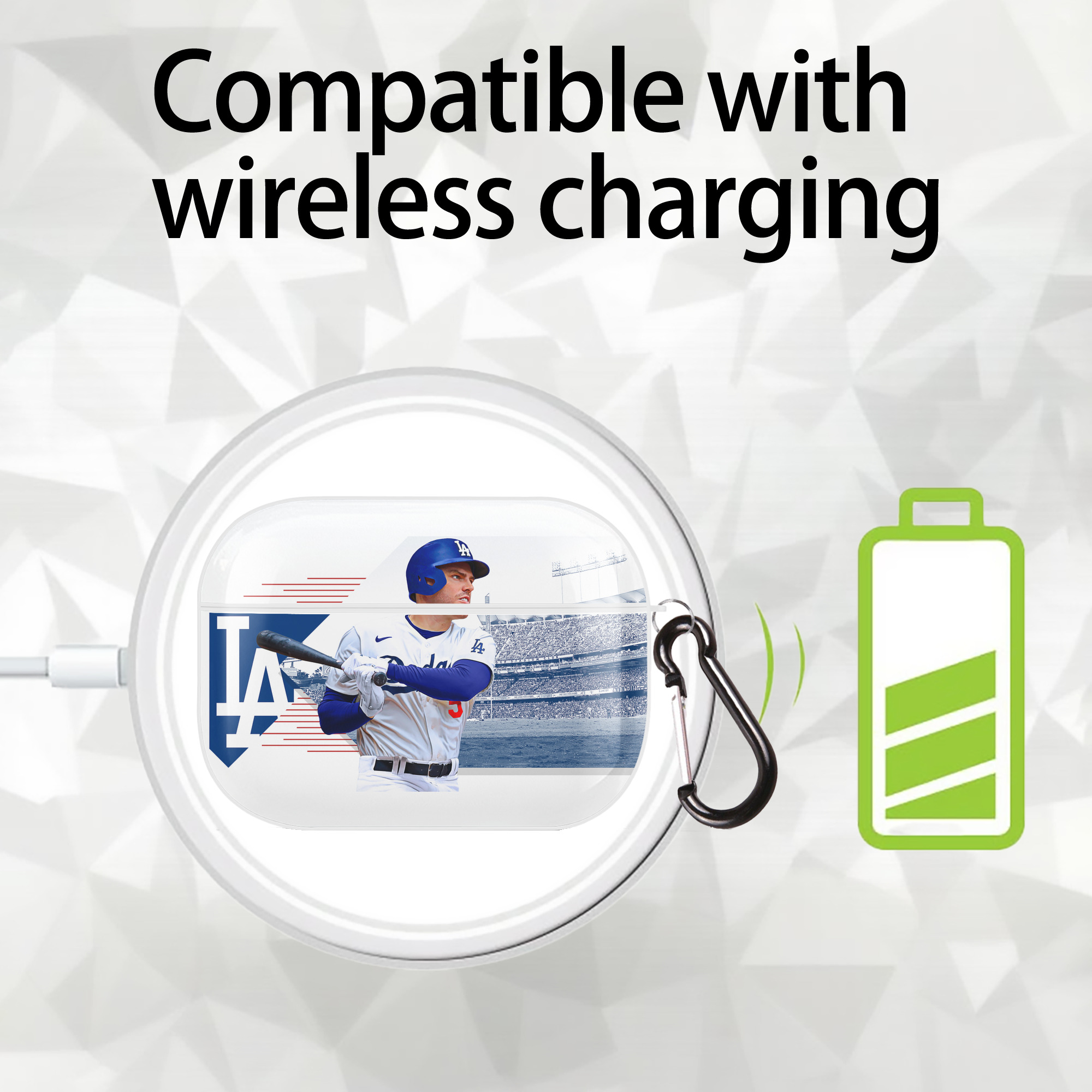  AirPods Pro Hard Case White With Keychain, Durable Flexible PC, Precise Cutouts, Anti-Fingerprint, Yellowing & Scratch Resistant, Full Protection, Washable