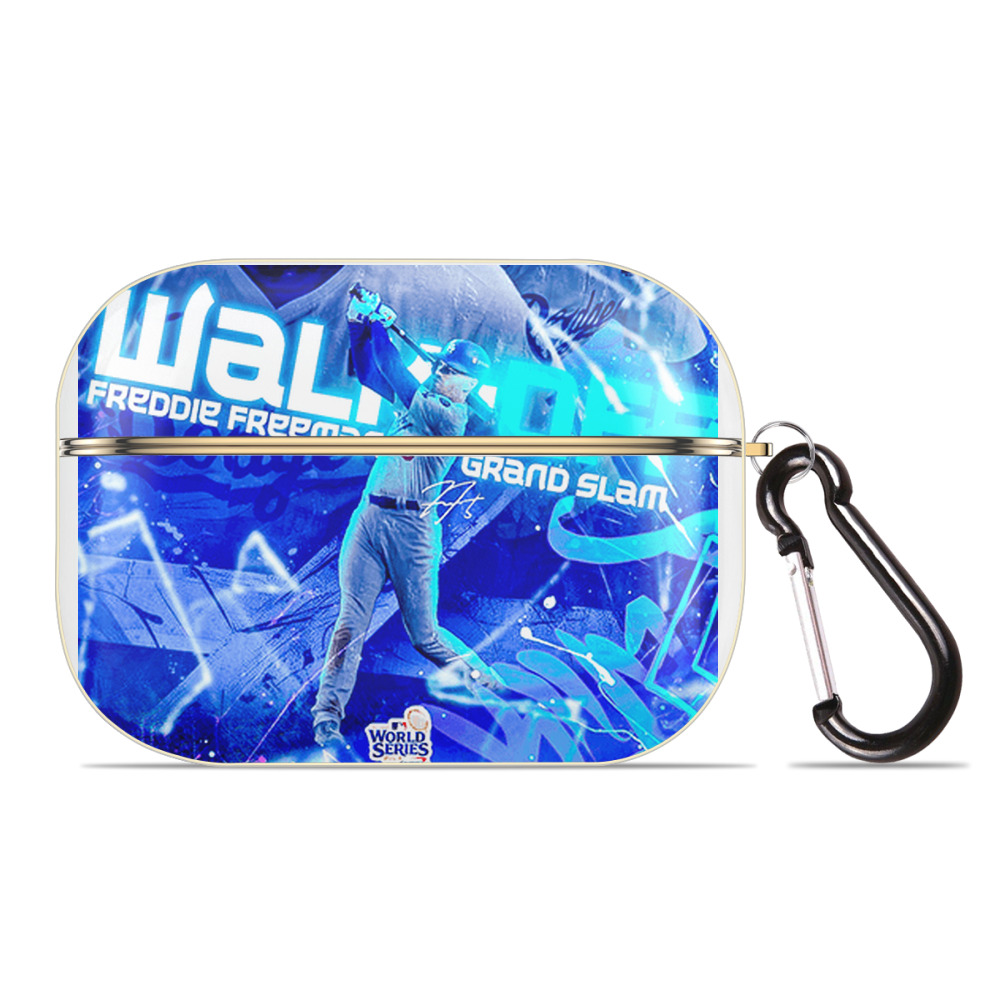  Luxury Gold AirPods Pro Case With Keychain, Flexible PC Material, Full Protection, Precise Cutouts, Anti-Fingerprint, Washable, Durable Design