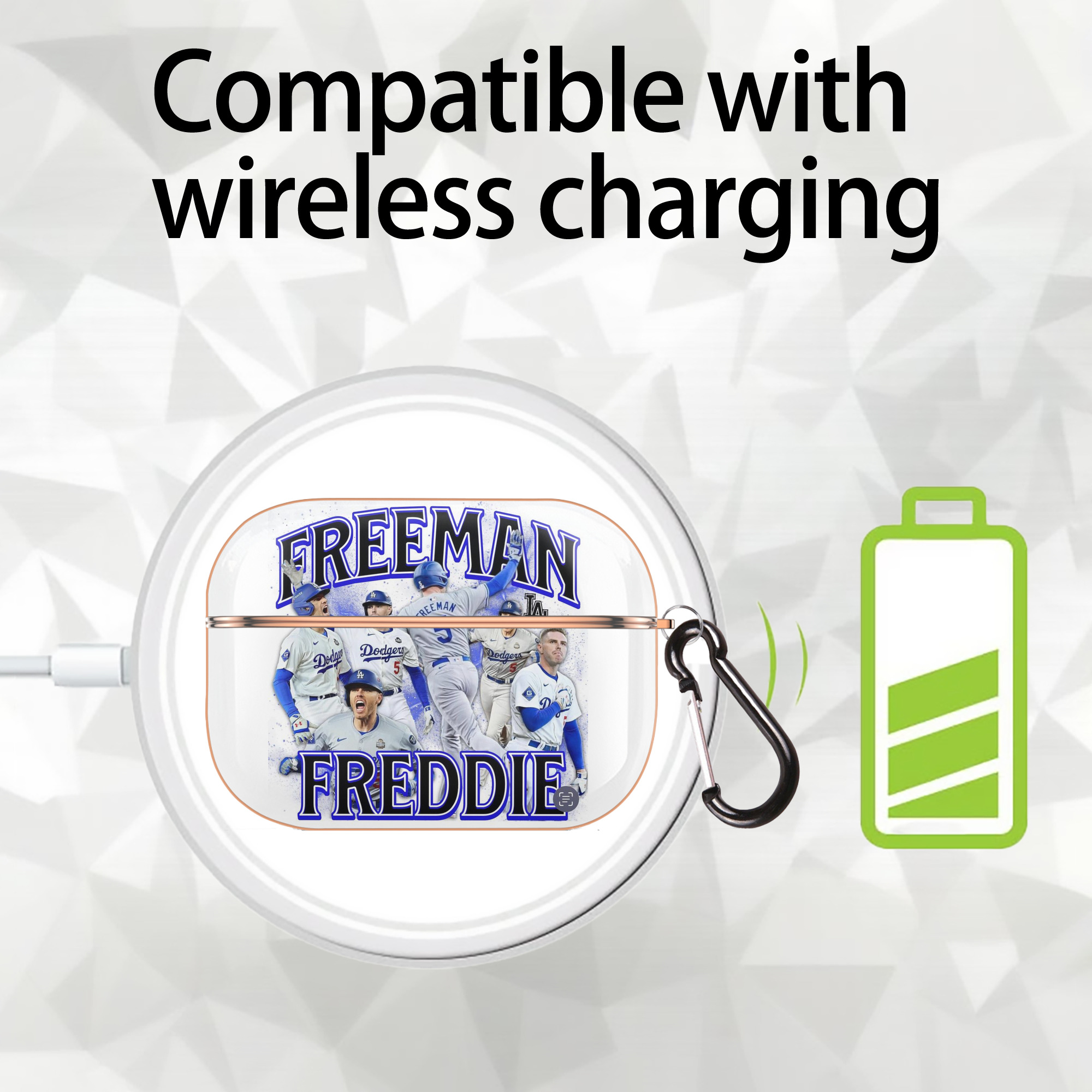  AirPods Pro Protective Case Rose Gold, Flexible PC Material, Precise Fit, Anti-Slip Cover, Full Protection, Fingerprint Resistant, Washable With Keychain