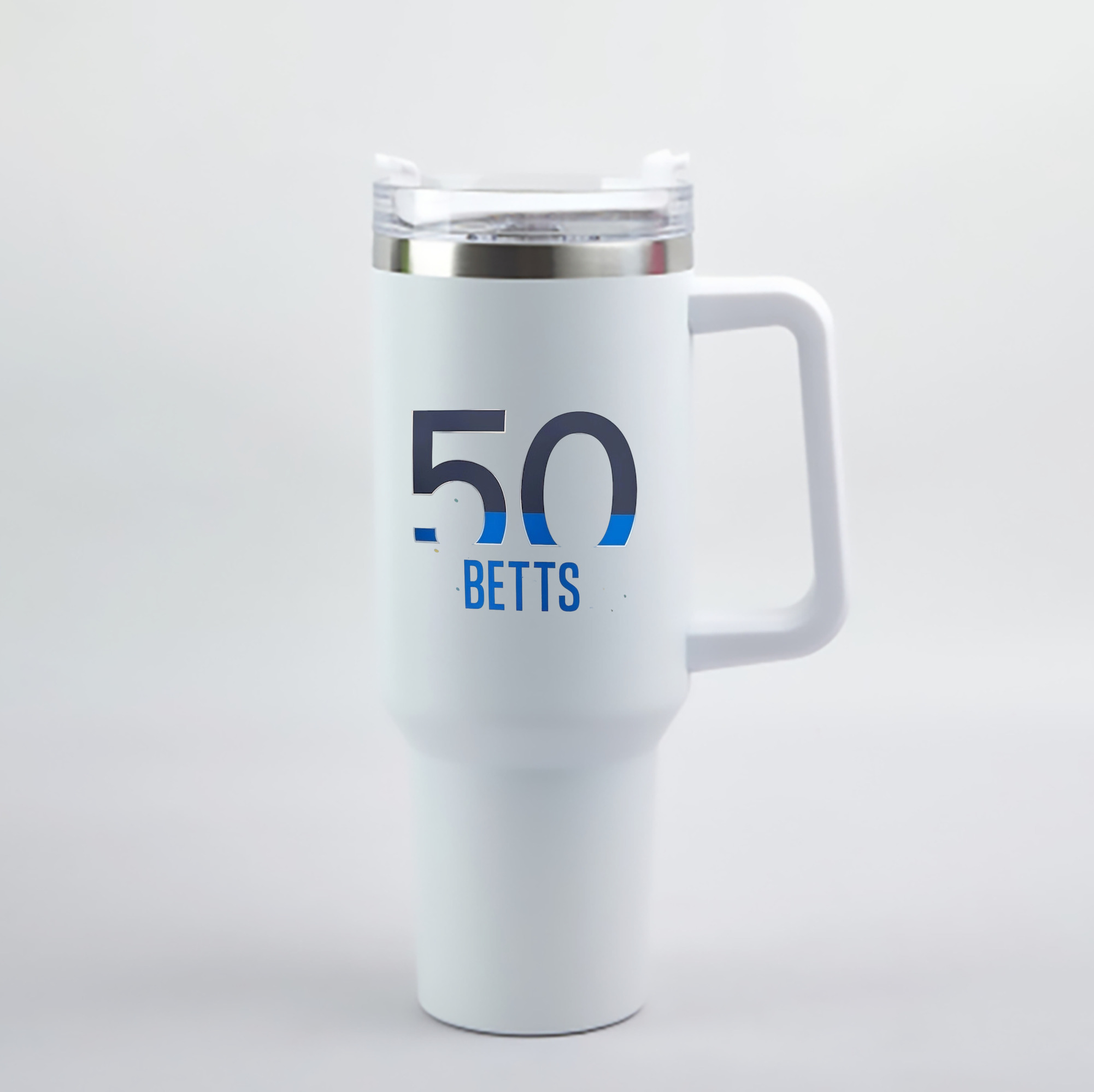  40oz Handle Car Cup With Crystal Sticker Design – Durable Stainless Steel Travel Mug With Reusable Straw – Double Wall Insulated