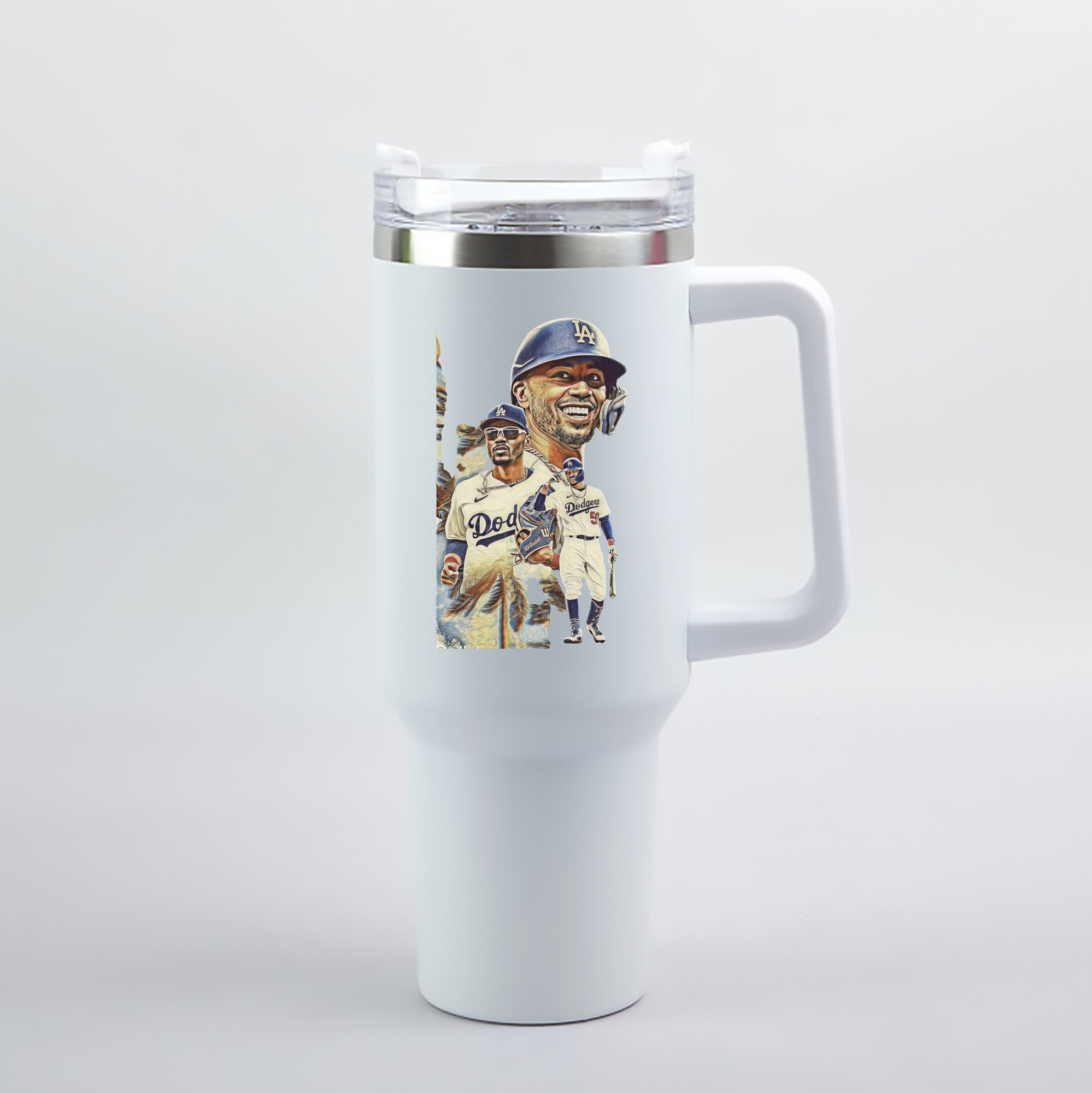  40oz Handle Car Tumbler – Durable Stainless Steel Travel Mug With UV Print – Double Wall Insulated, Fits Most Car Cup Holders