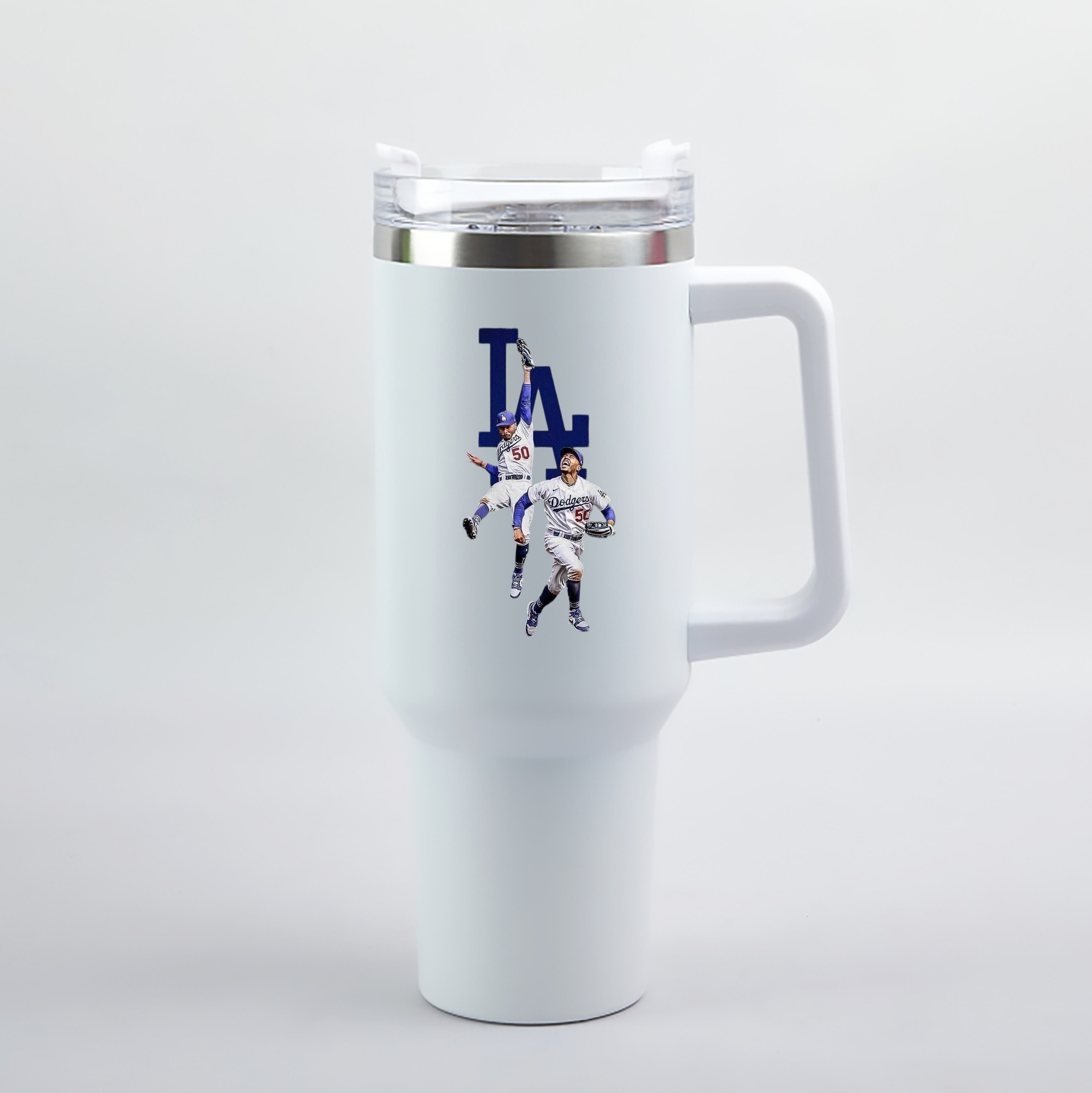  40oz Handle Car Tumbler – Durable Stainless Steel Travel Mug With UV Print – Double Wall Insulated, Fits Most Car Cup Holders