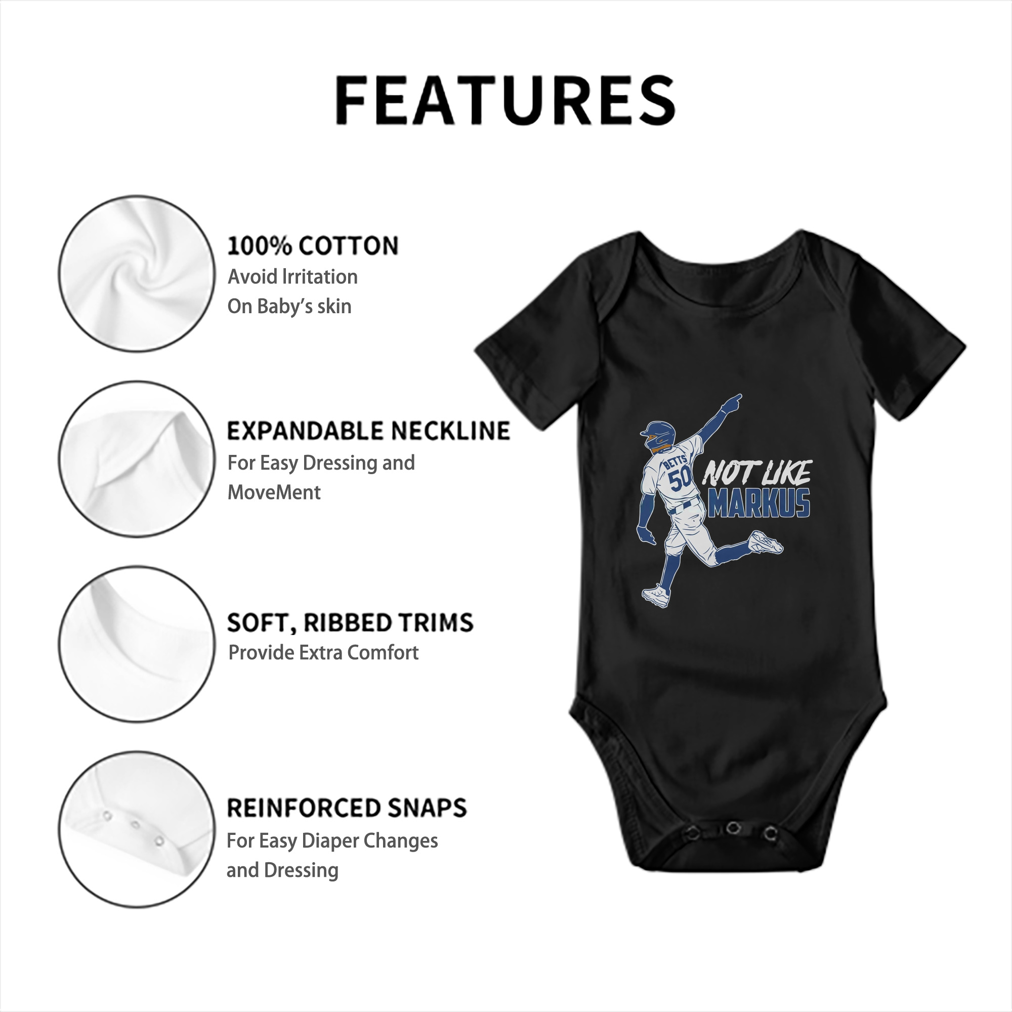  Baby Short Sleeve Romper – 100% Cotton Soft & Breathable Digital Print Onesie With Easy Snap Closure And Envelope Shoulder – Comfortable For Daily Wear & Travel