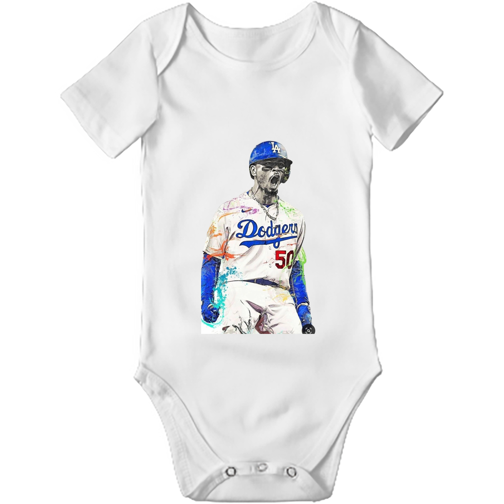  Baby Short Sleeve Romper – 100% Cotton Soft & Breathable Digital Print Onesie With Easy Snap Closure And Envelope Shoulder – Comfortable For Daily Wear & Travel