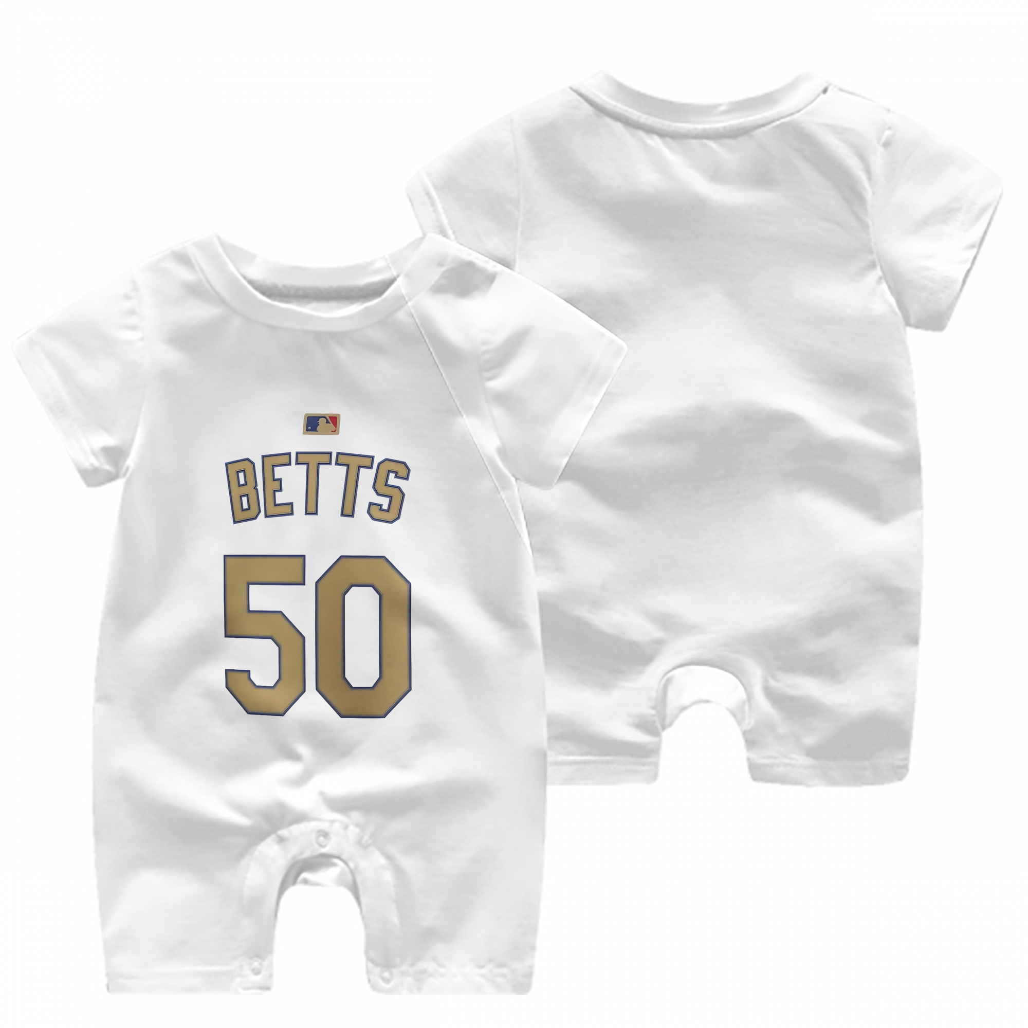  Baby Short Sleeve Onesie – 100% Cotton Soft & Breathable Digital Print Romper – Double-Sided Print, Snap Closure For Easy Diaper Changes – Comfortable For Boys & Girls