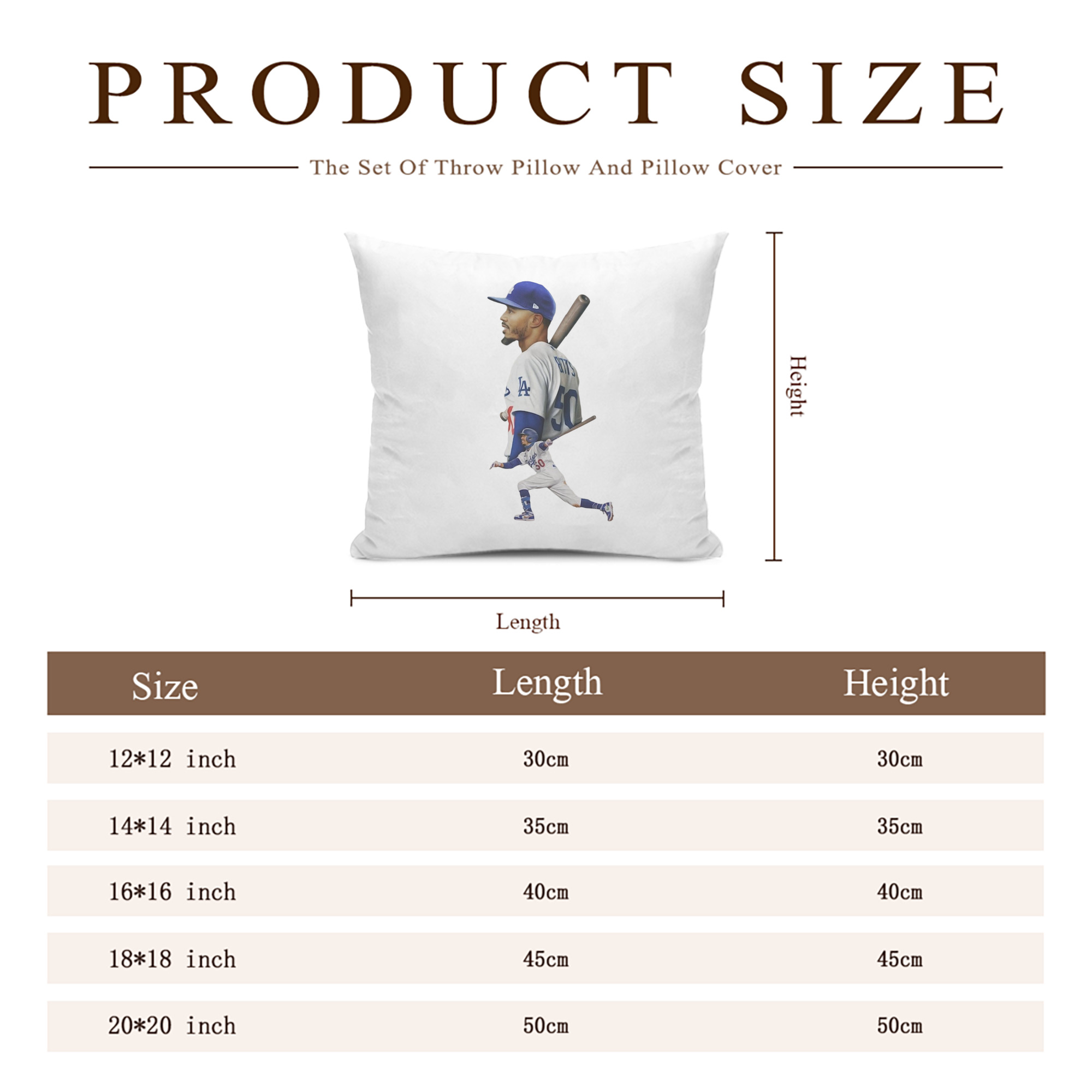  Soft Polyester Pillow Cover With Insert – Double-Sided Design, Invisible Zipper, Durable & Breathable – Easy Care Cushion Set