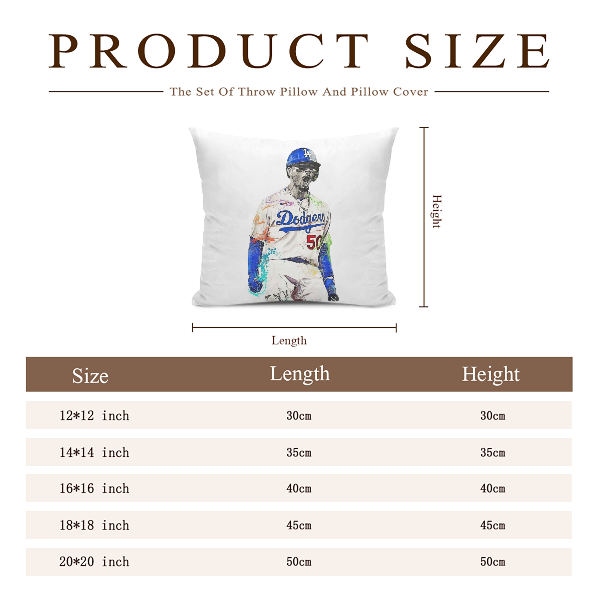  Soft Polyester Pillow Cover With Insert – Double-Sided Design, Invisible Zipper, Durable & Breathable – Easy Care Cushion Set