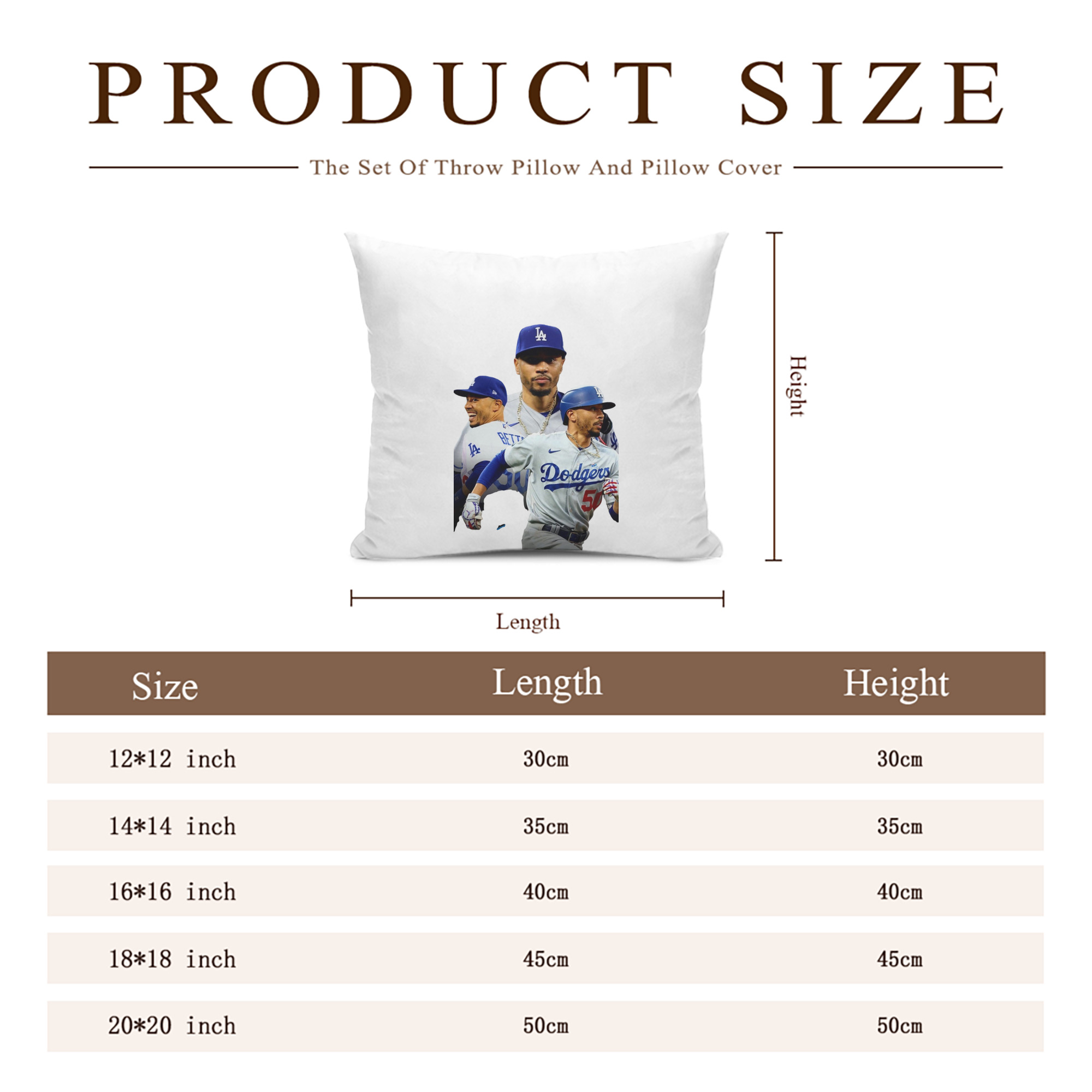  Soft Polyester Pillow Cover With Insert – Double-Sided Design, Invisible Zipper, Durable & Breathable – Easy Care Cushion Set
