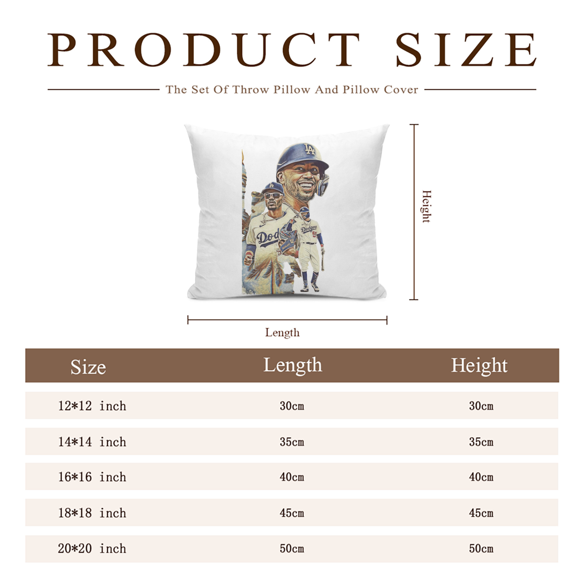  Soft Polyester Pillow Cover With Insert – Double-Sided Design, Invisible Zipper, Durable & Breathable – Easy Care Cushion Set
