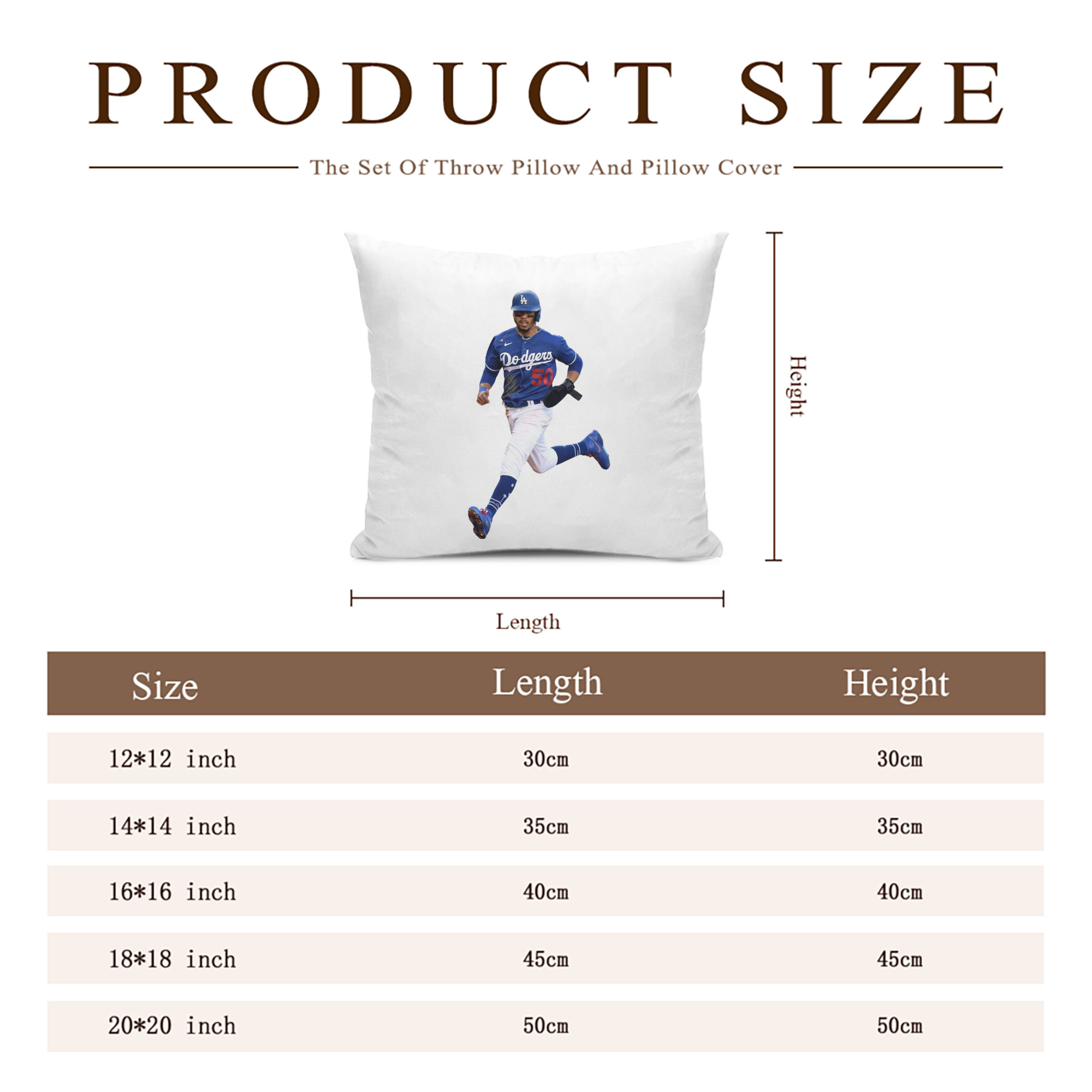  Soft Polyester Pillow Cover With Insert – Double-Sided Design, Invisible Zipper, Durable & Breathable – Easy Care Cushion Set