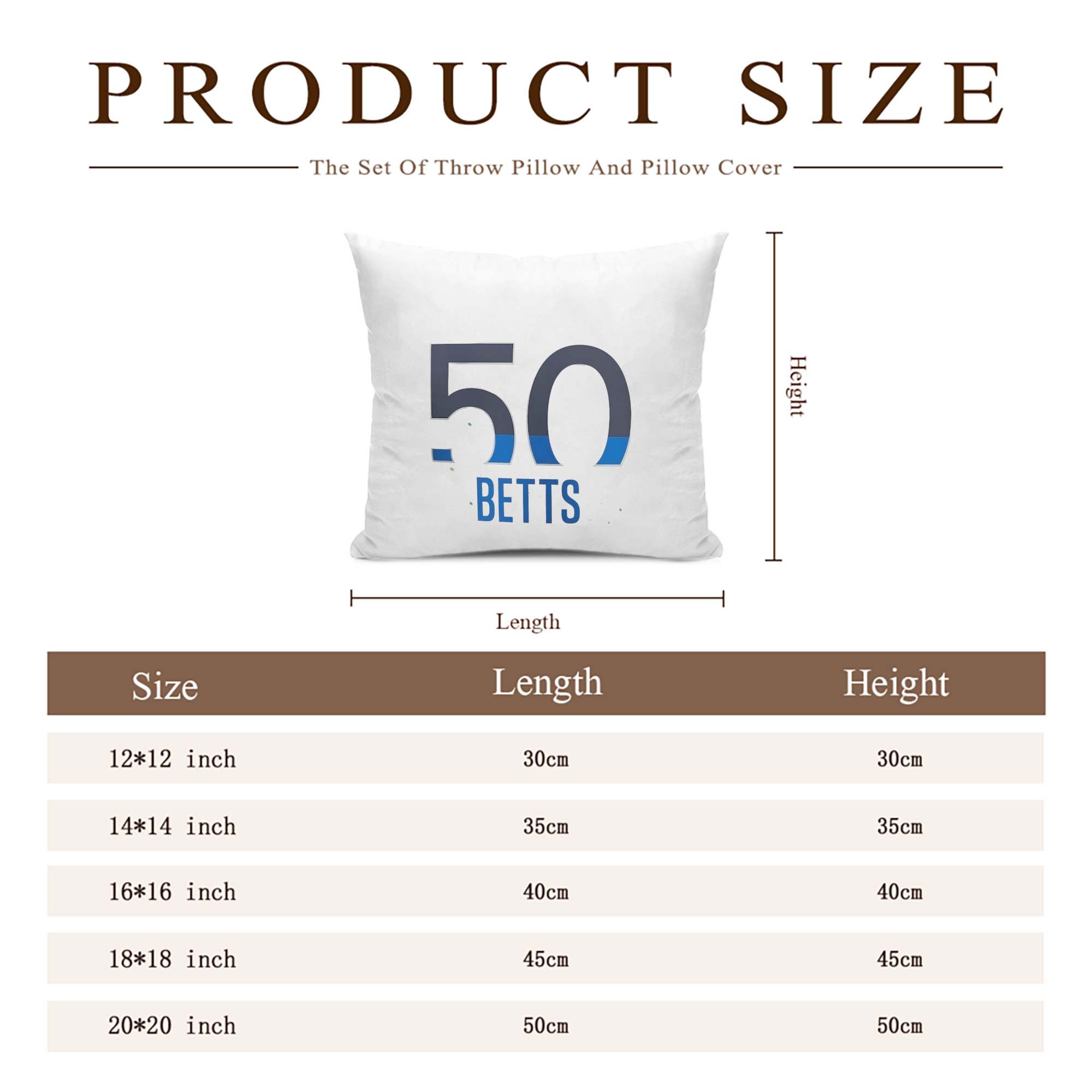  Soft Polyester Pillow Cover With Insert – Double-Sided Design, Invisible Zipper, Durable & Breathable – Easy Care Cushion Set