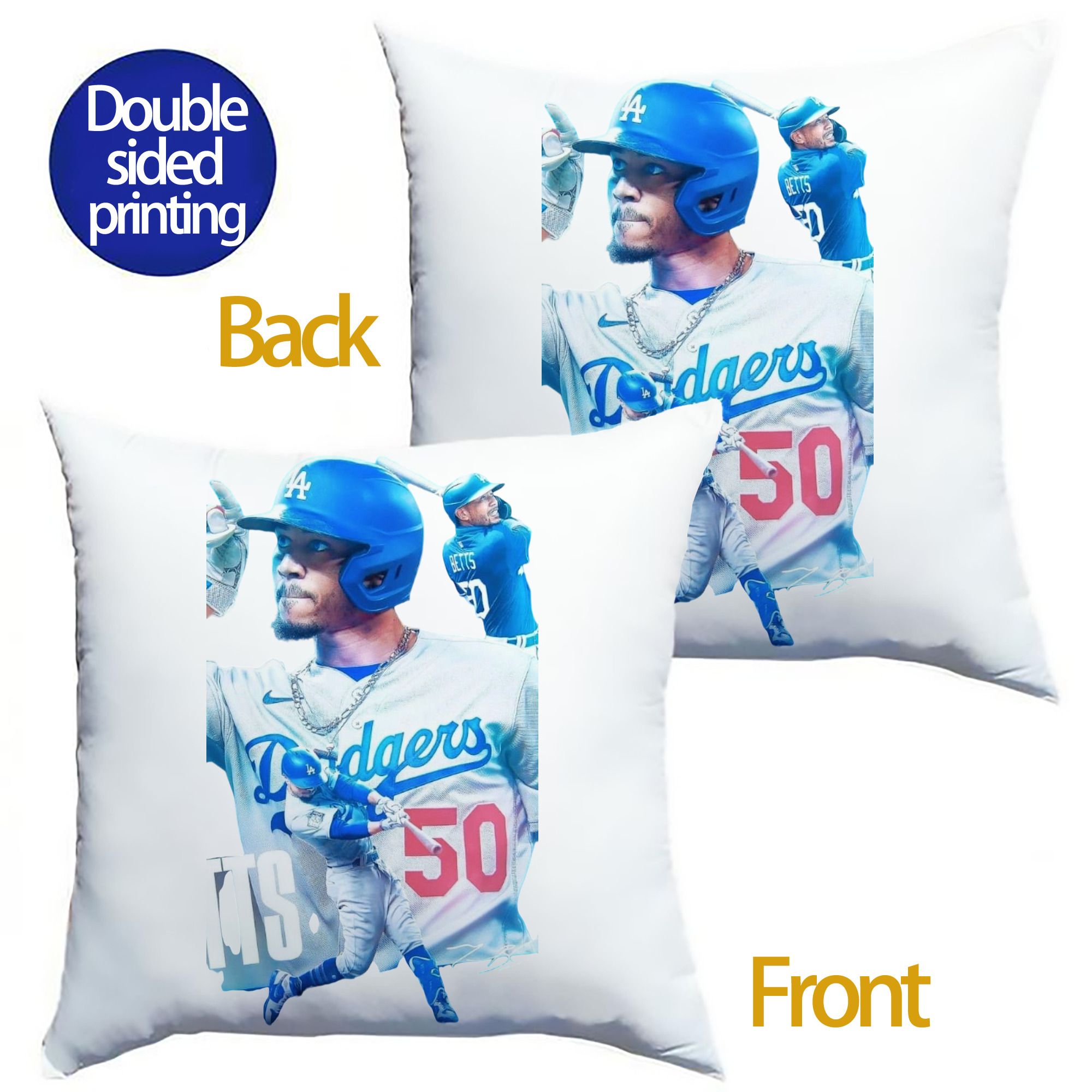  Soft Polyester Pillow Cover With Insert – Double-Sided Design, Invisible Zipper, Durable & Breathable – Easy Care Cushion Set