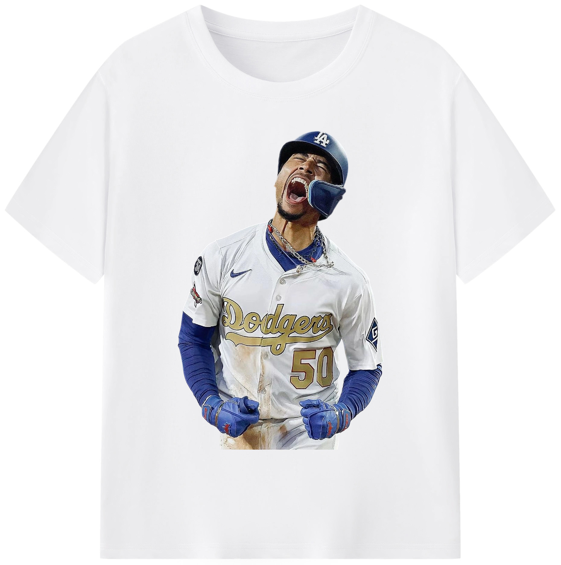  180g Cotton T-Shirt With Front Heat Transfer Print – Soft, Lightweight, Fitted Design – Comfortable Casual Wear For Sports & Everyday Use