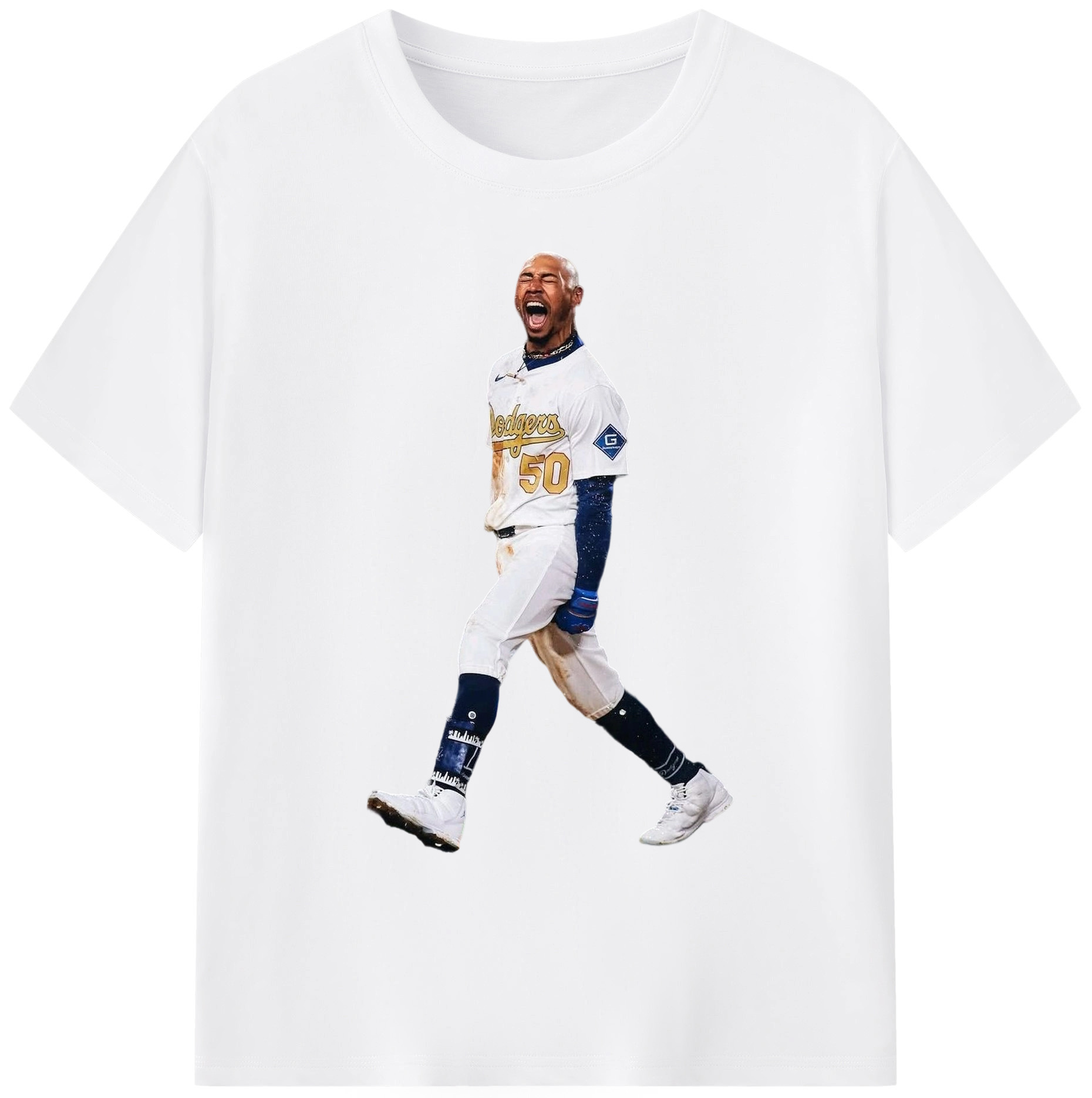  180g Cotton T-Shirt With Front Heat Transfer Print – Soft, Lightweight, Fitted Design – Comfortable Casual Wear For Sports & Everyday Use