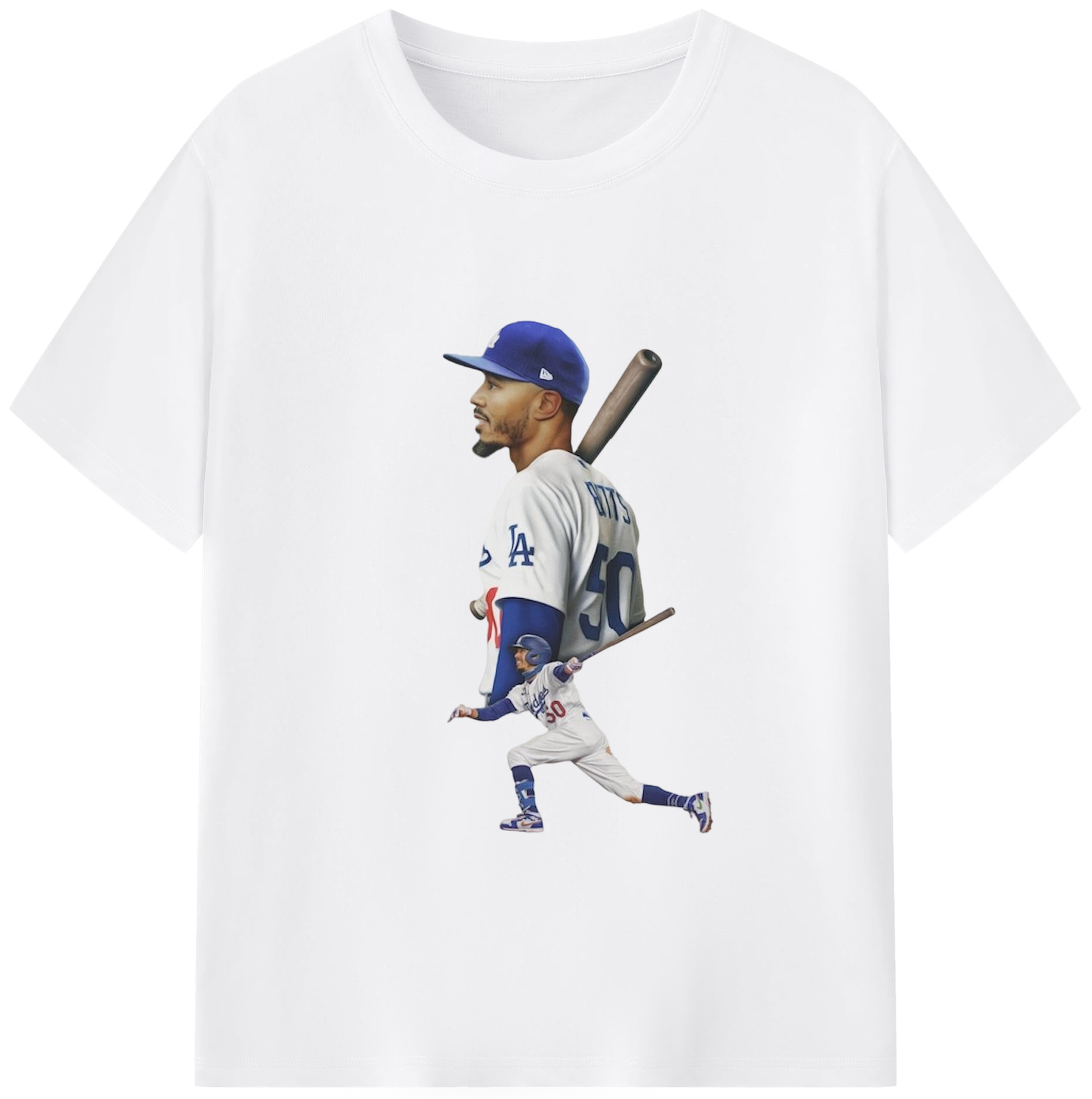  Combed Cotton T-Shirt 180g With Front Heat Transfer Print – Soft, Lightweight, Fitted Design – Stylish Casual Wear For Sports & Everyday Use