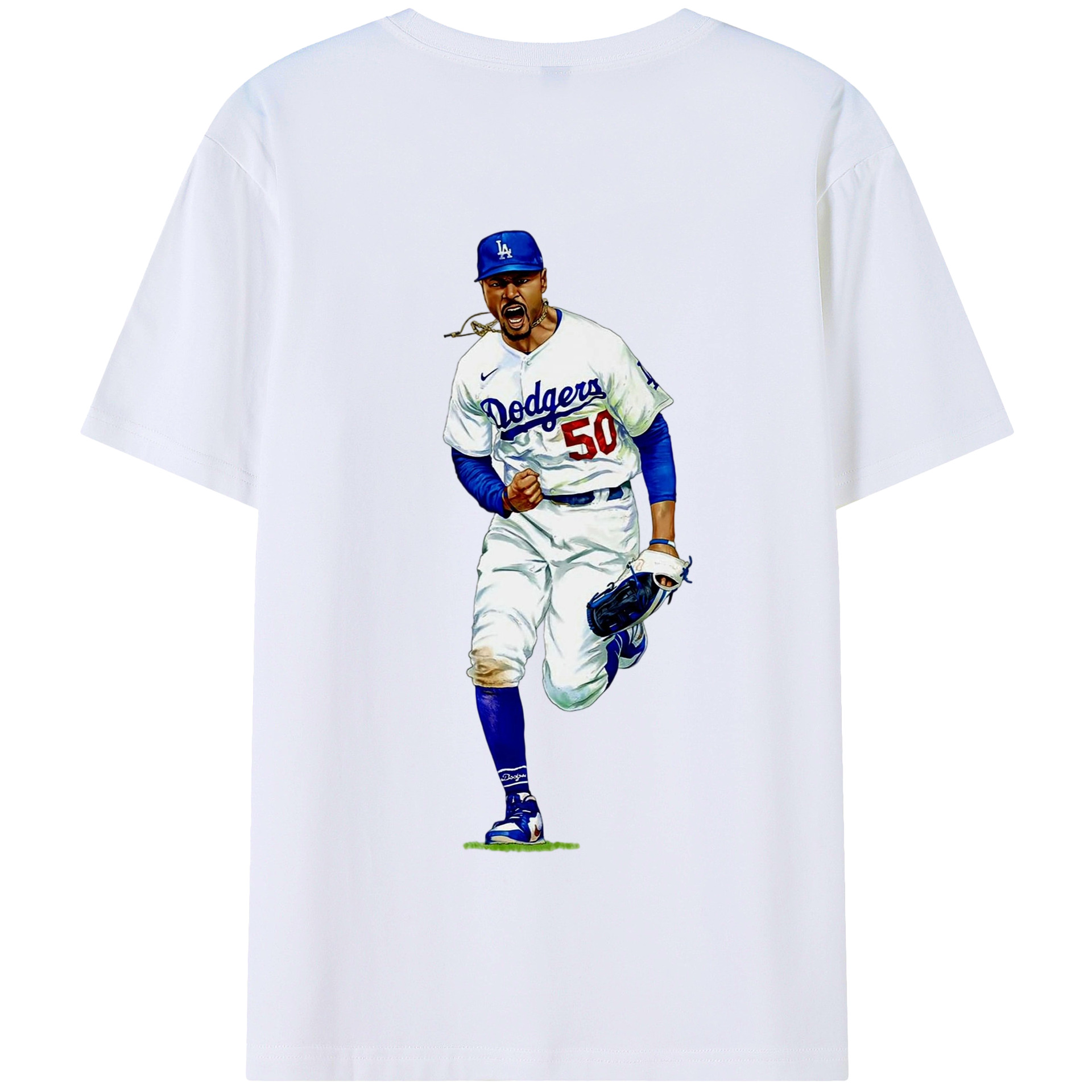  180g Combed Cotton T-Shirt With Back Heat Transfer Print – Soft, Lightweight, Fitted Design – Stylish Casual Wear For Sports & Everyday Use