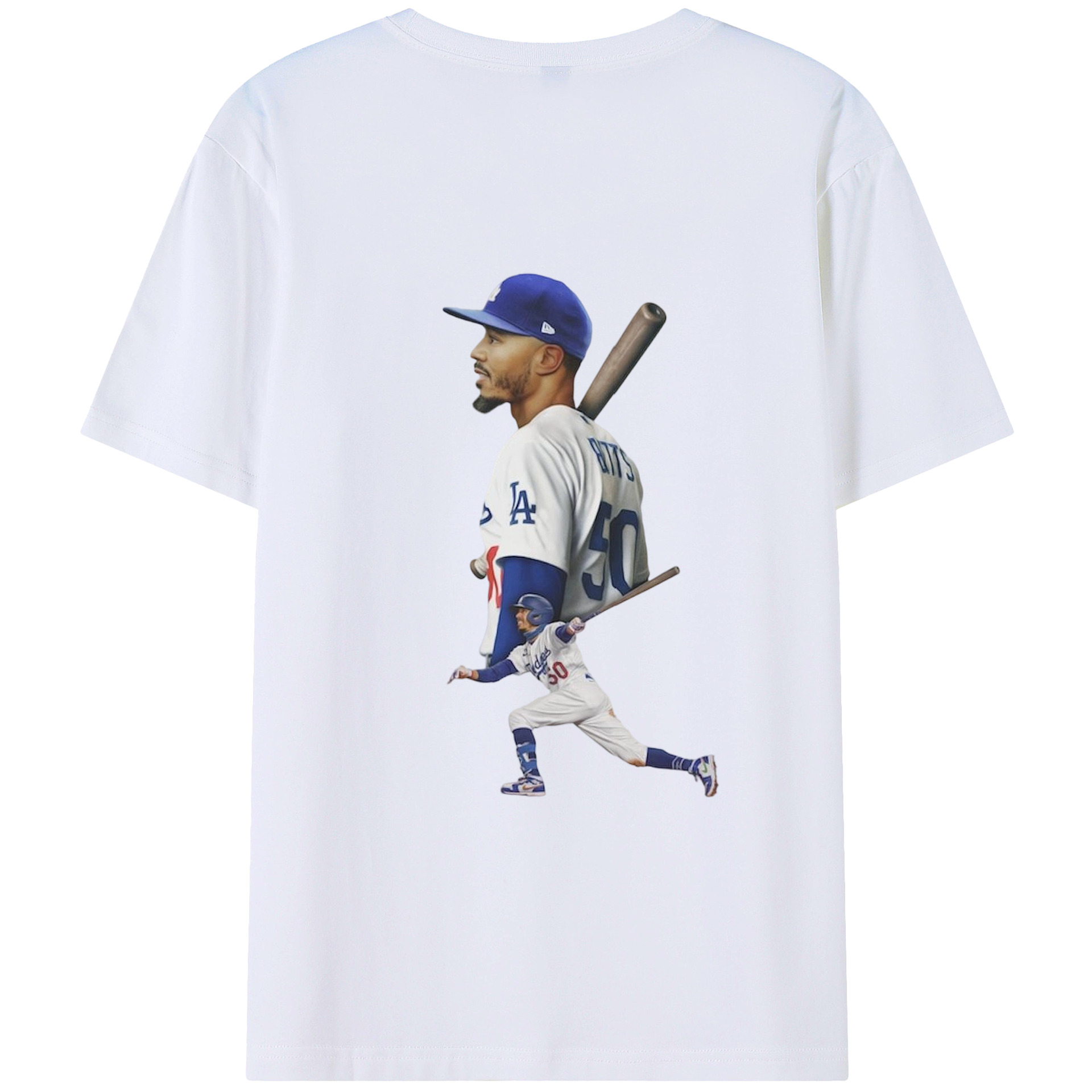  180g Combed Cotton T-Shirt With Back Heat Transfer Print – Soft, Lightweight, Fitted Design – Stylish Casual Wear For Sports & Everyday Use