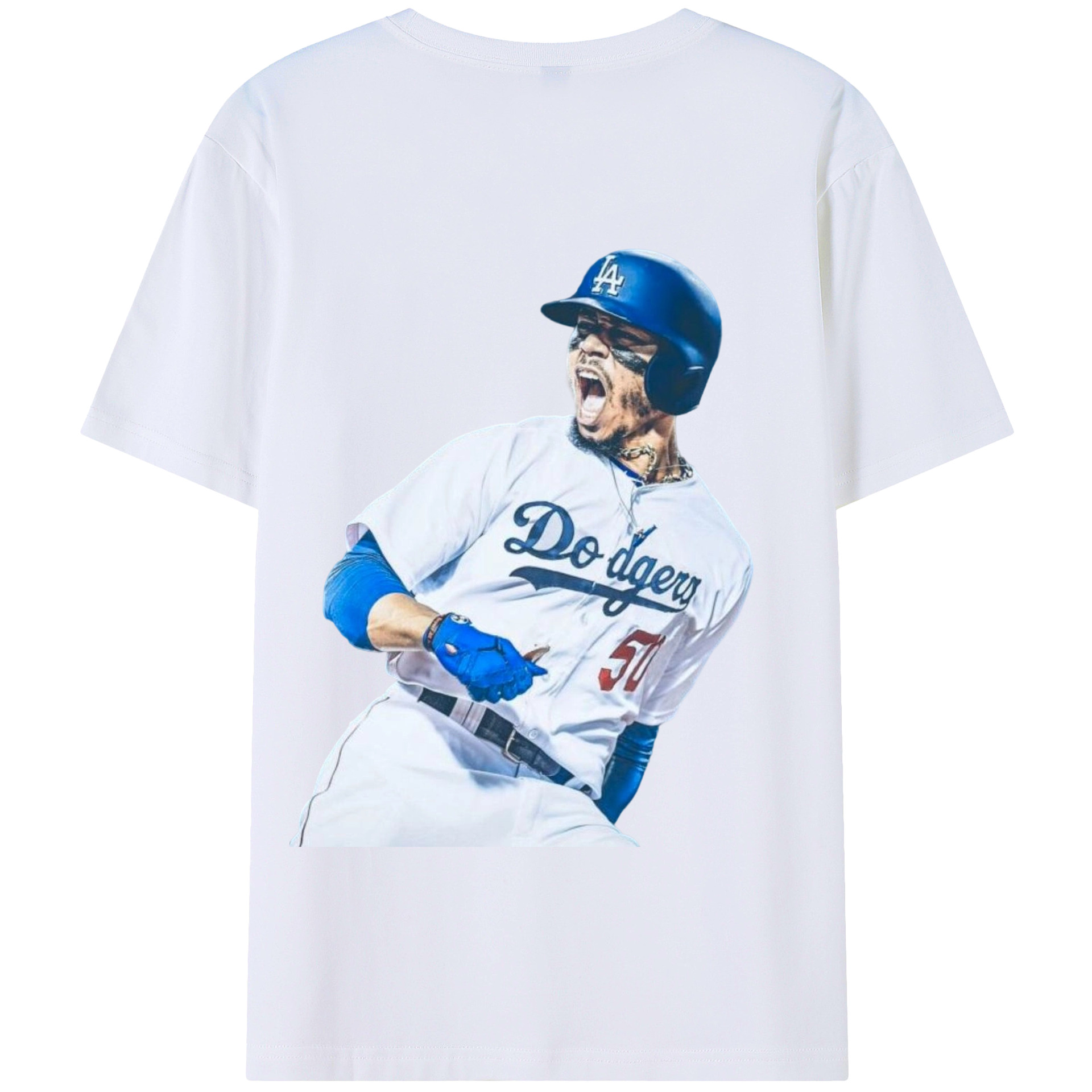  180g Combed Cotton T-Shirt With Back Heat Transfer Print – Soft, Lightweight, Fitted Design – Stylish Casual Wear For Sports & Everyday Use