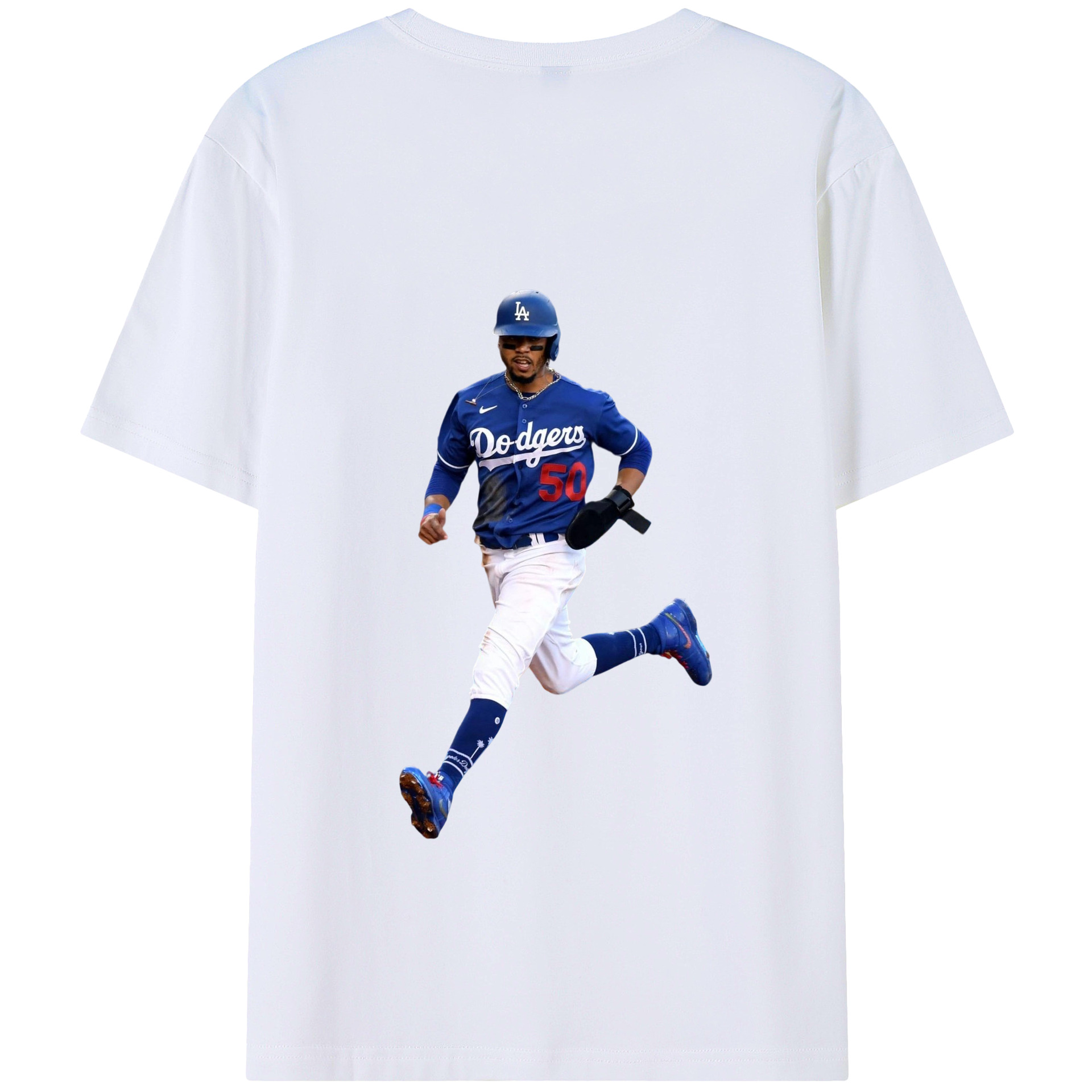  180g Combed Cotton T-Shirt With Back Heat Transfer Print – Soft, Lightweight, Fitted Design – Stylish Casual Wear For Sports & Everyday Use