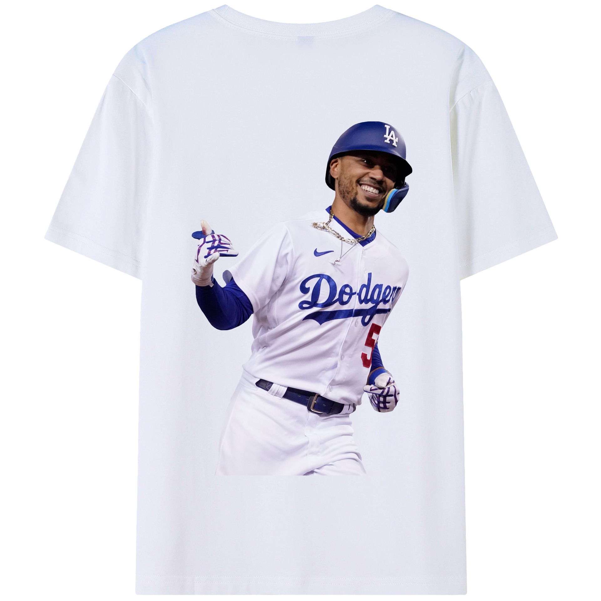  180g Combed Cotton T-Shirt With Back Heat Transfer Print – Soft, Lightweight, Fitted Design – Stylish Casual Wear For Sports & Everyday Use