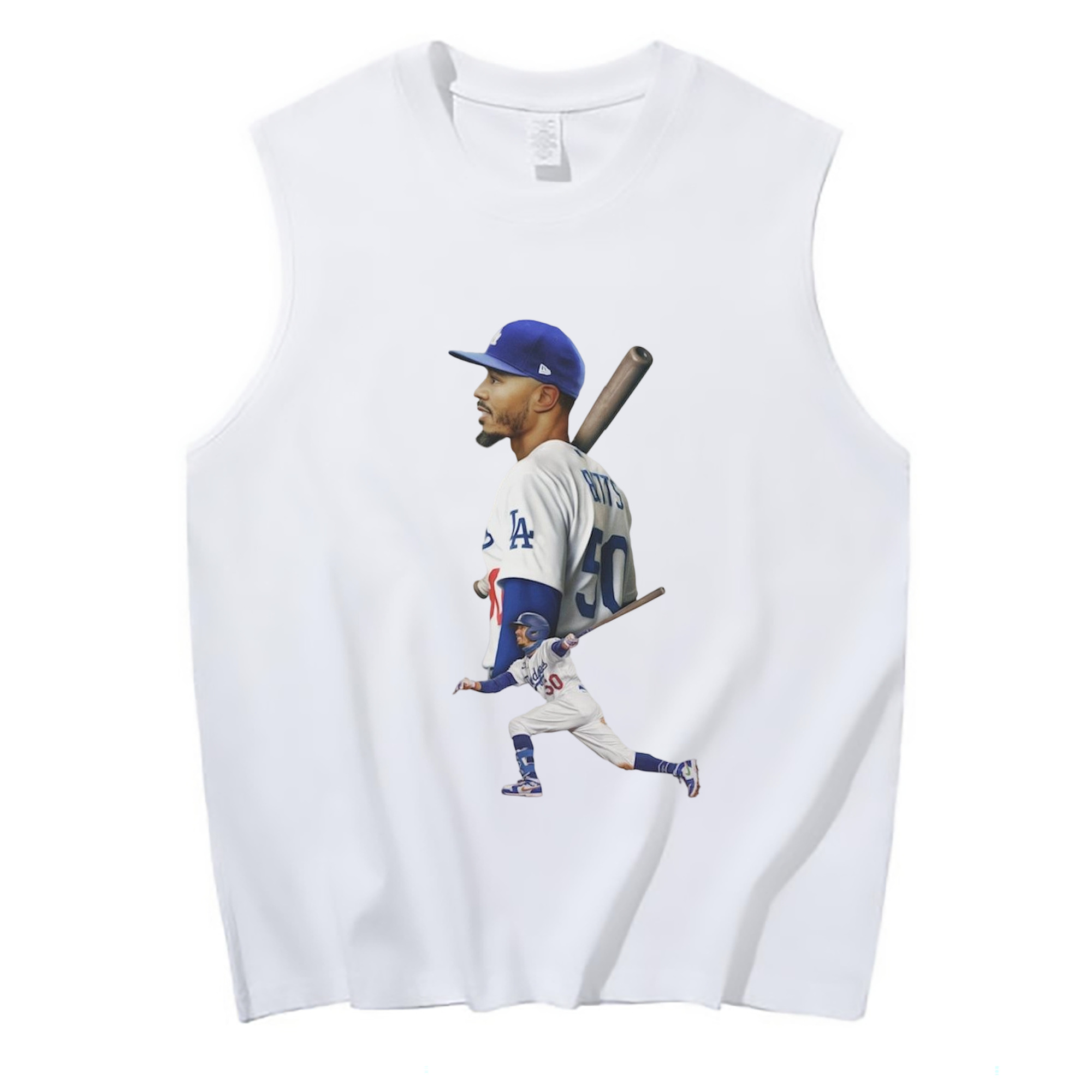  210g Combed Cotton Tank Top With Front Heat Transfer Print – Soft, Lightweight, Fitted Design – Stylish & Comfortable Casual Wear For Sports & Everyday Use